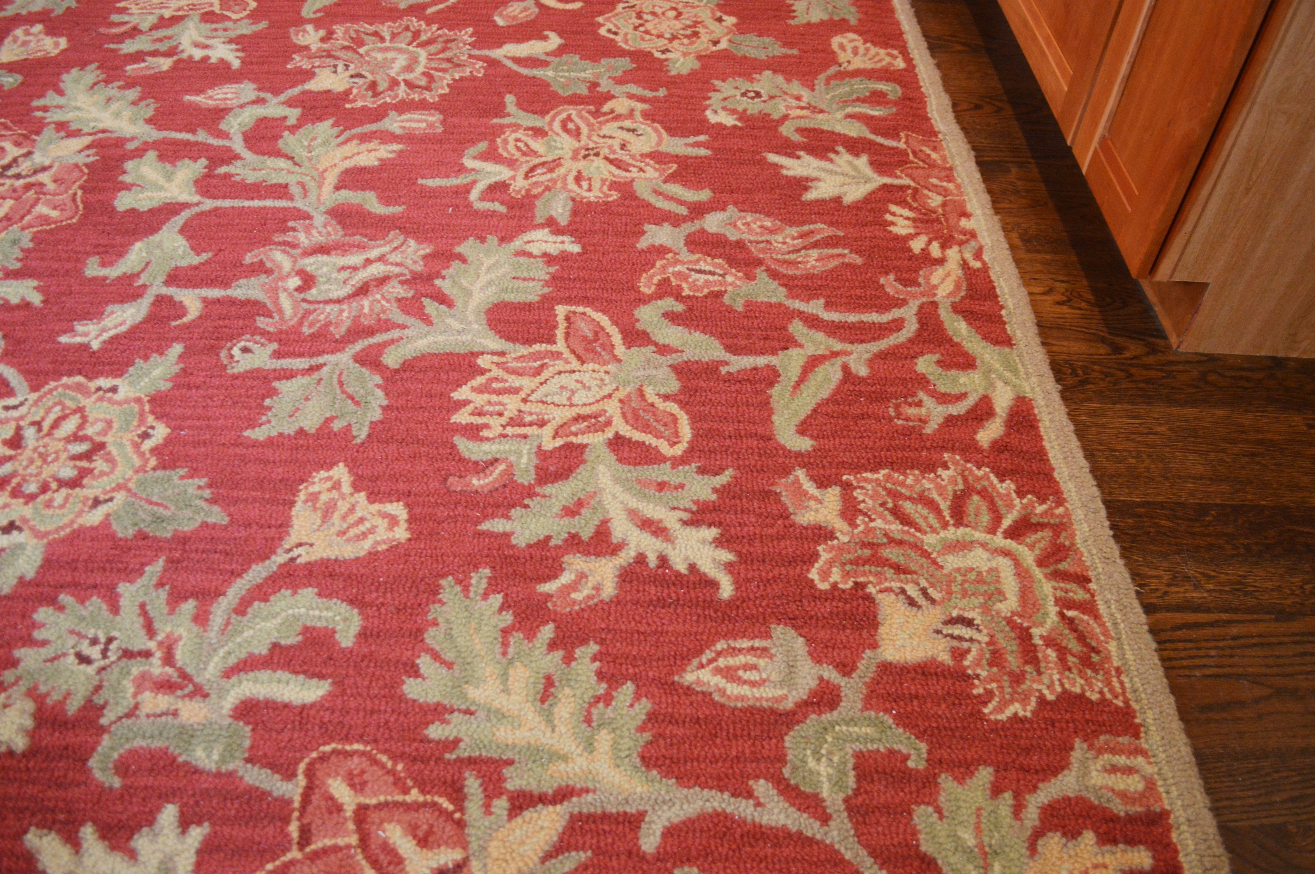 Tufted Pottery Barn "Palampore Red" Wool Rug