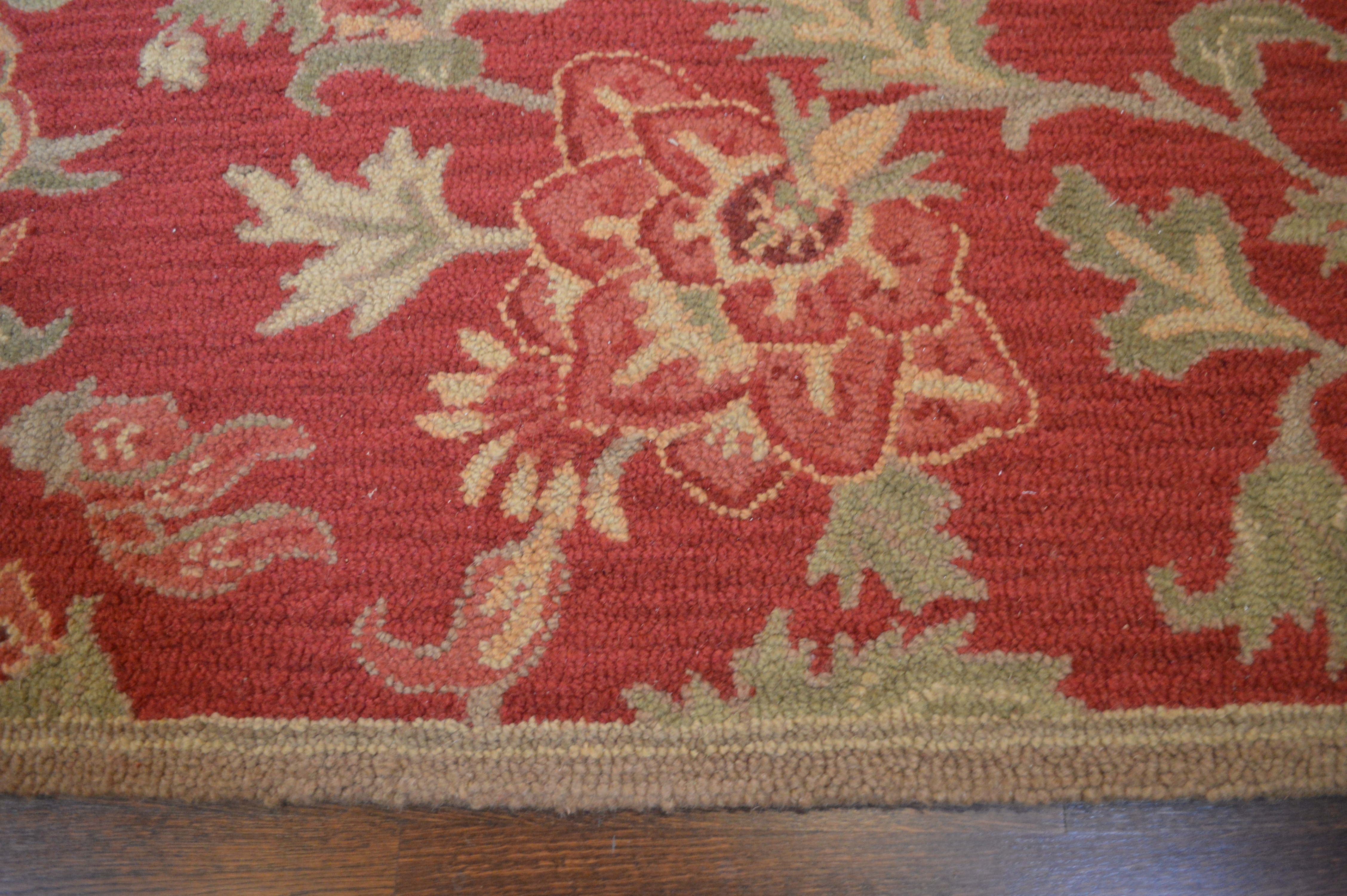 Tufted Pottery Barn "Palampore Red" Wool Rug