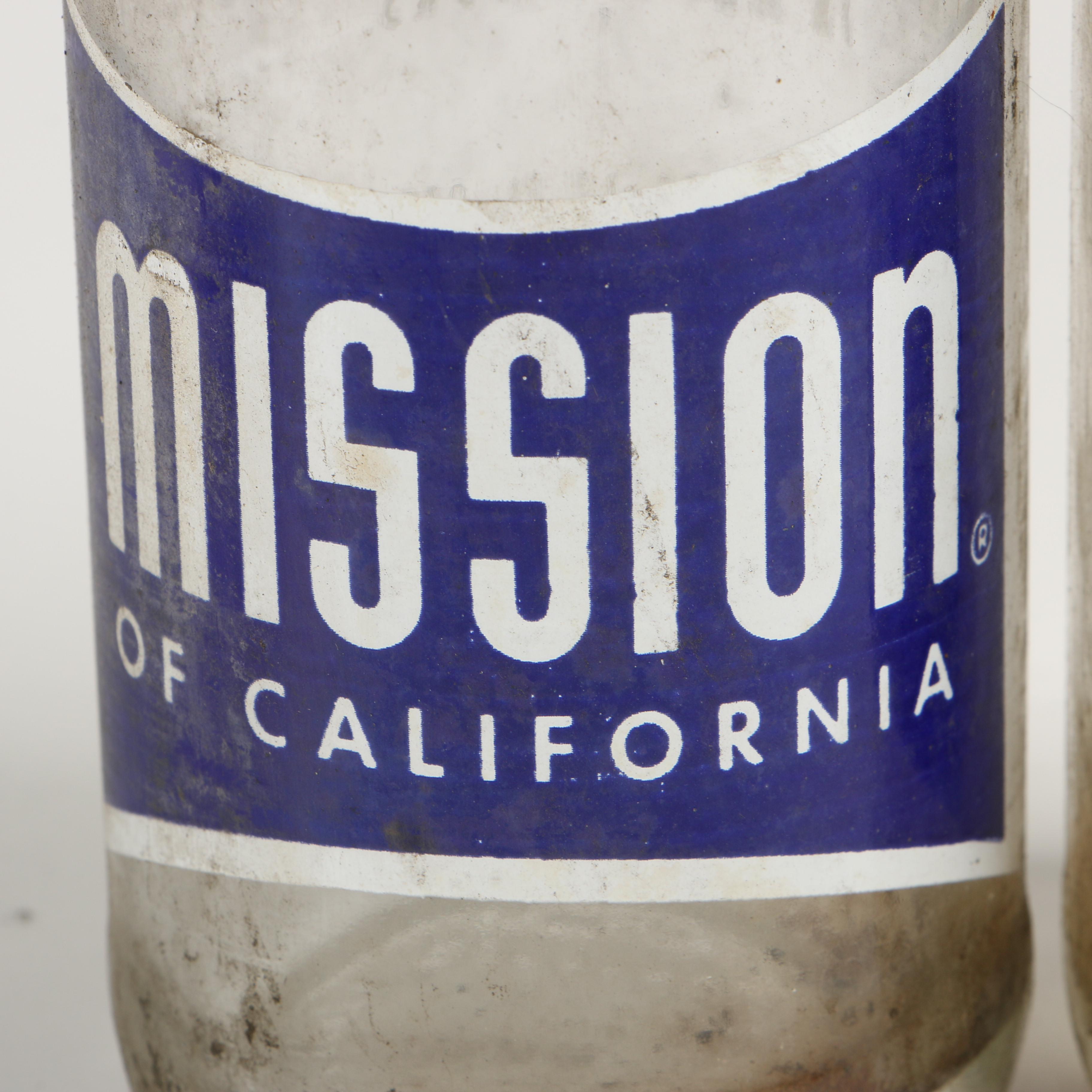 Mission of California Vintage Soda Bottles