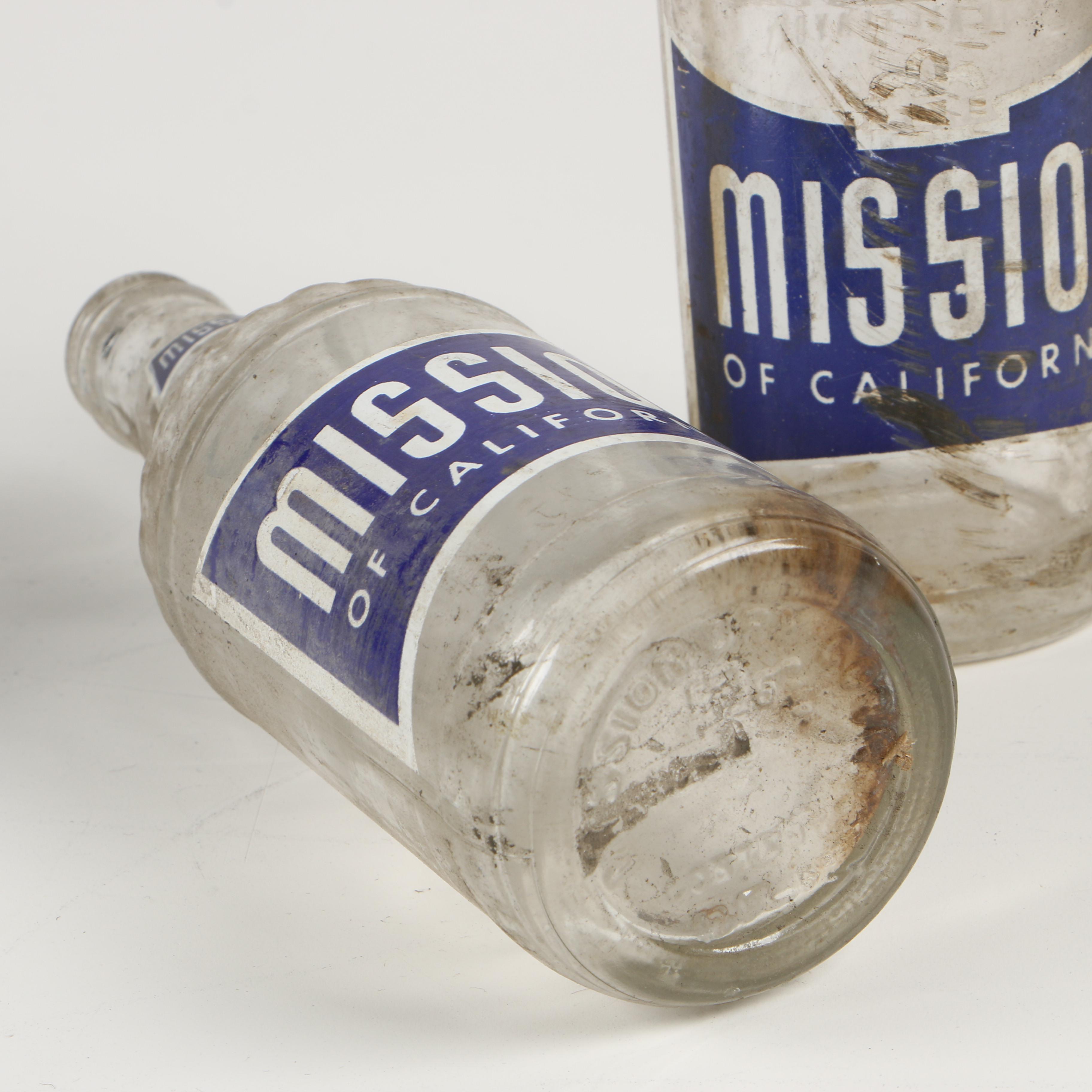 Mission of California Vintage Soda Bottles