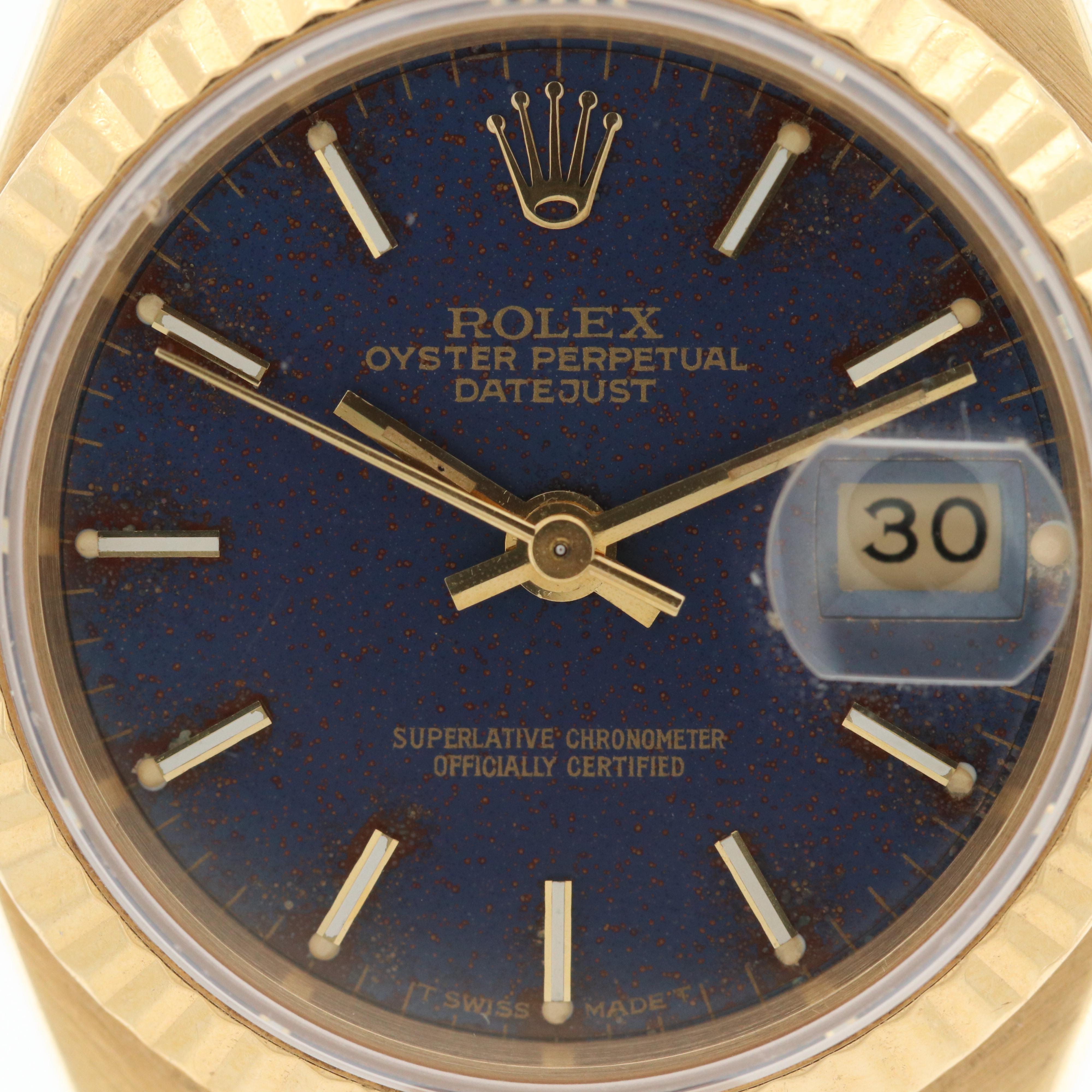 Rolex Datejust Presidential 18K Yellow Gold Watch