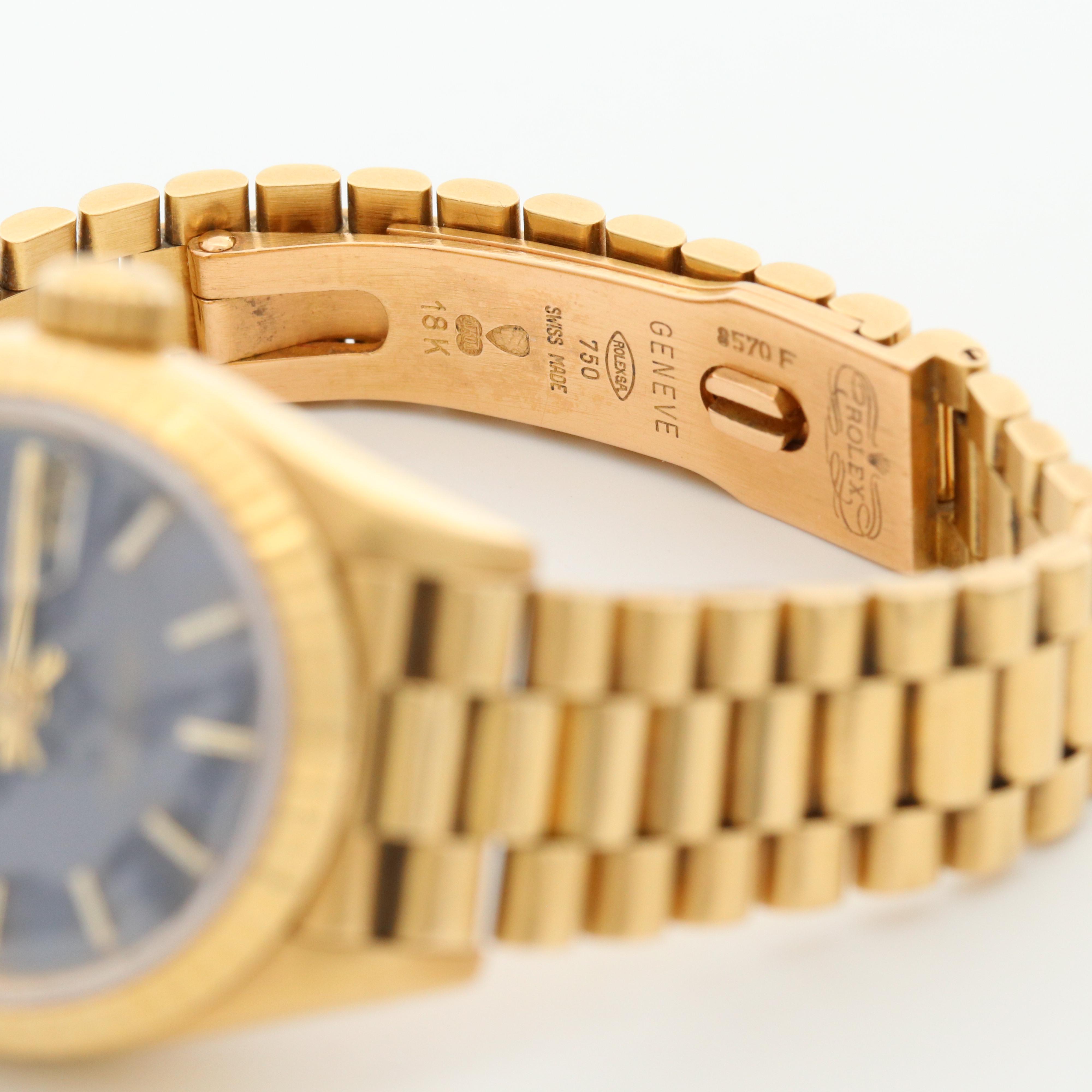 Rolex Datejust Presidential 18K Yellow Gold Watch