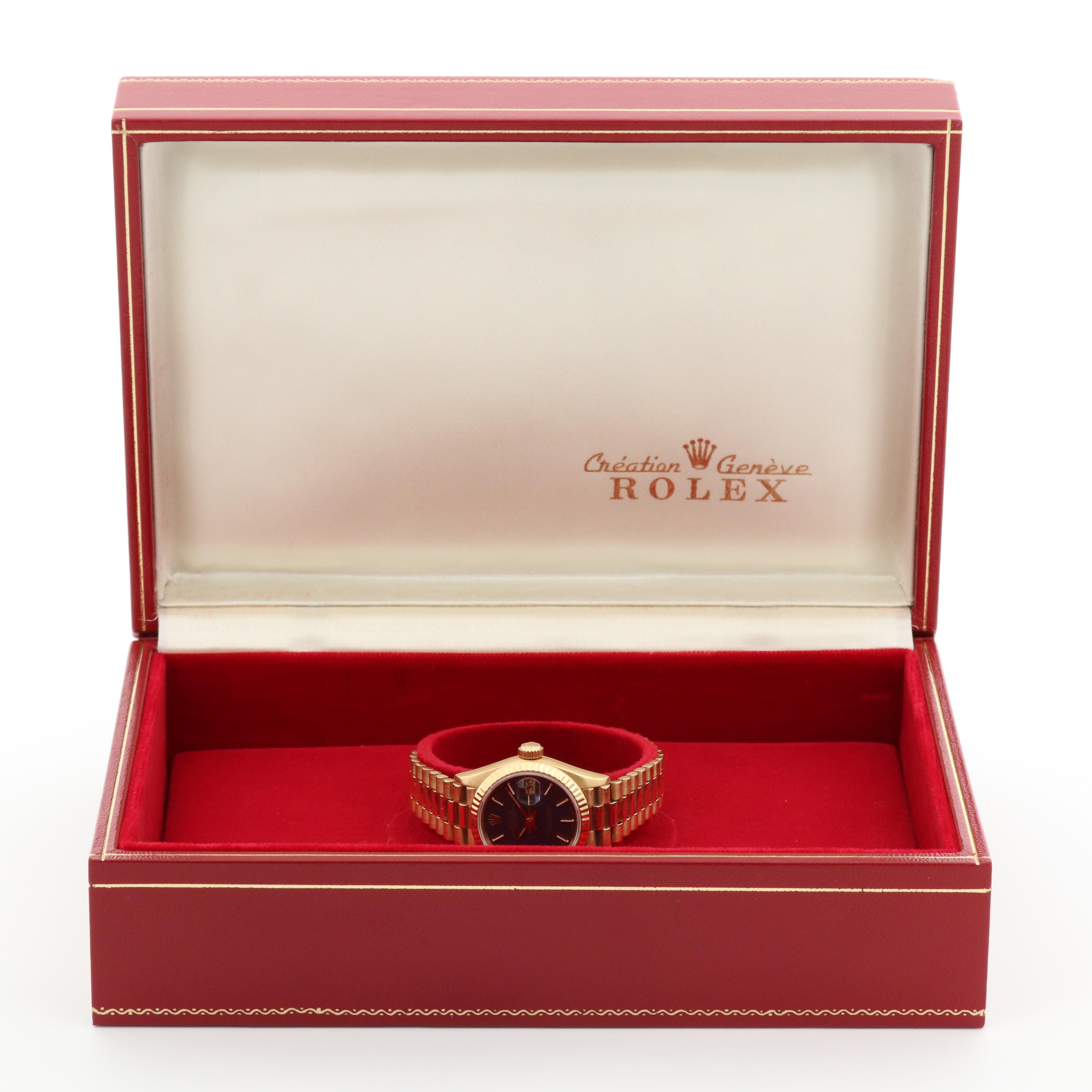 Rolex Datejust Presidential 18K Yellow Gold Watch