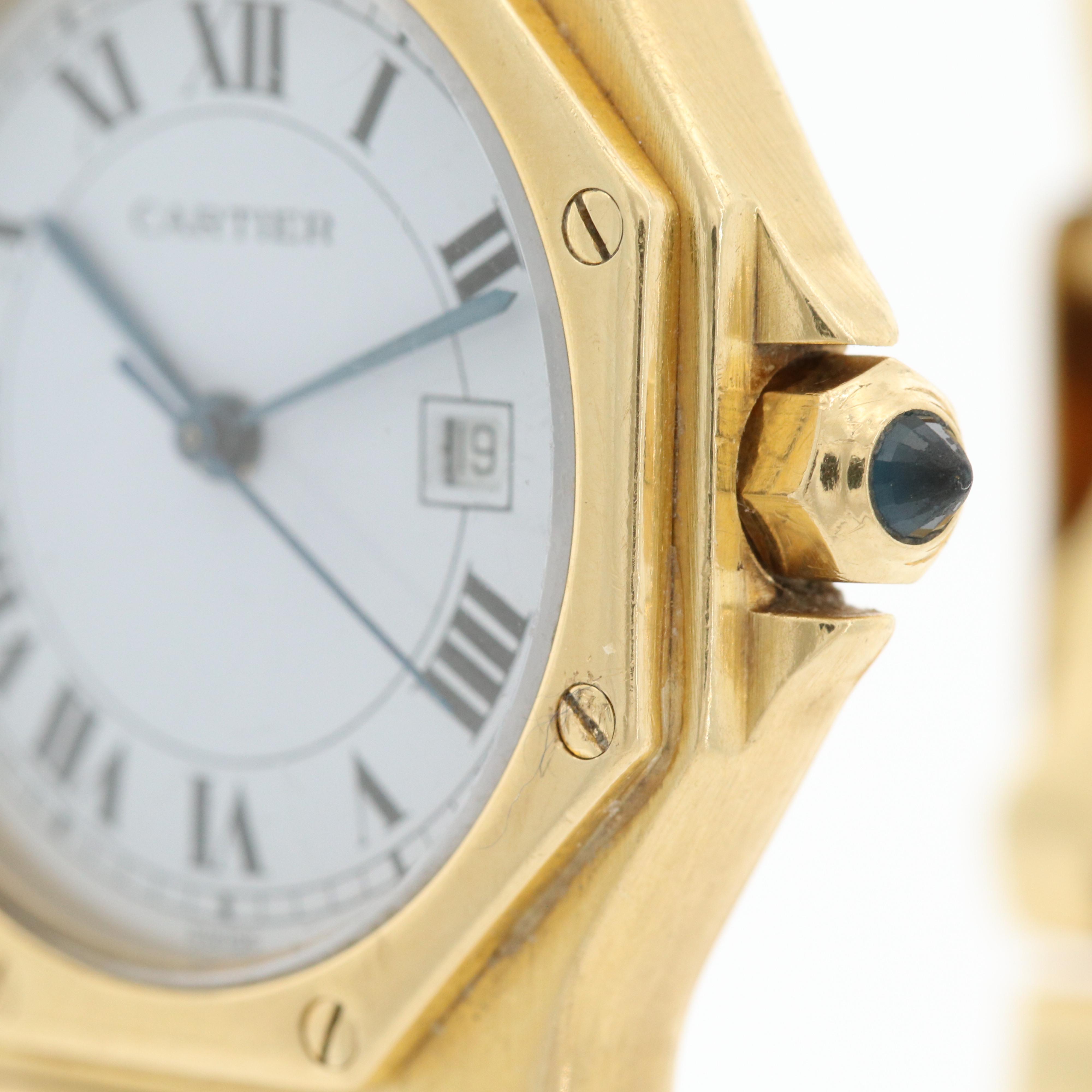 Cartier Santos Octagon 18K Yellow Gold Automatic Watch