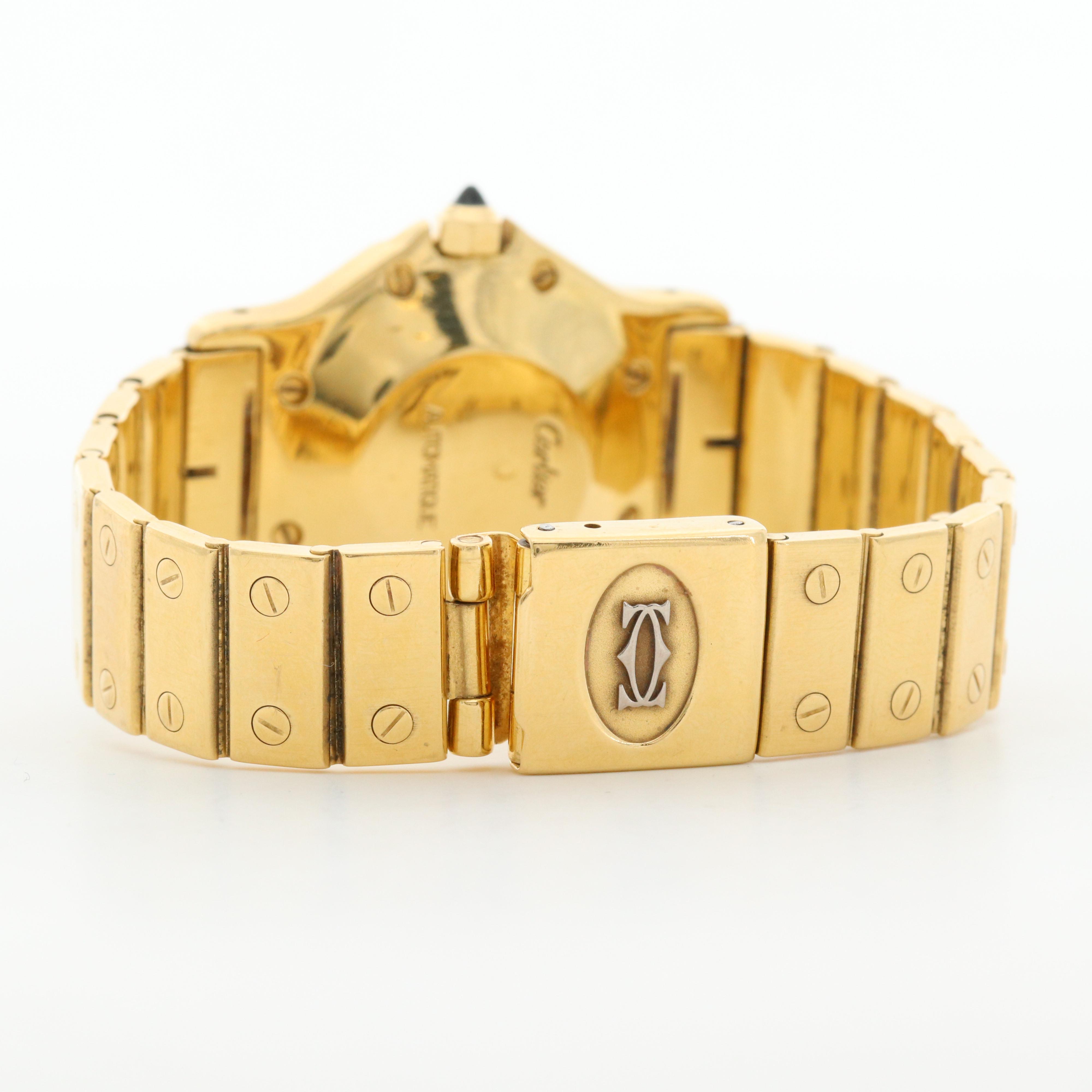 Cartier Santos Octagon 18K Yellow Gold Automatic Watch
