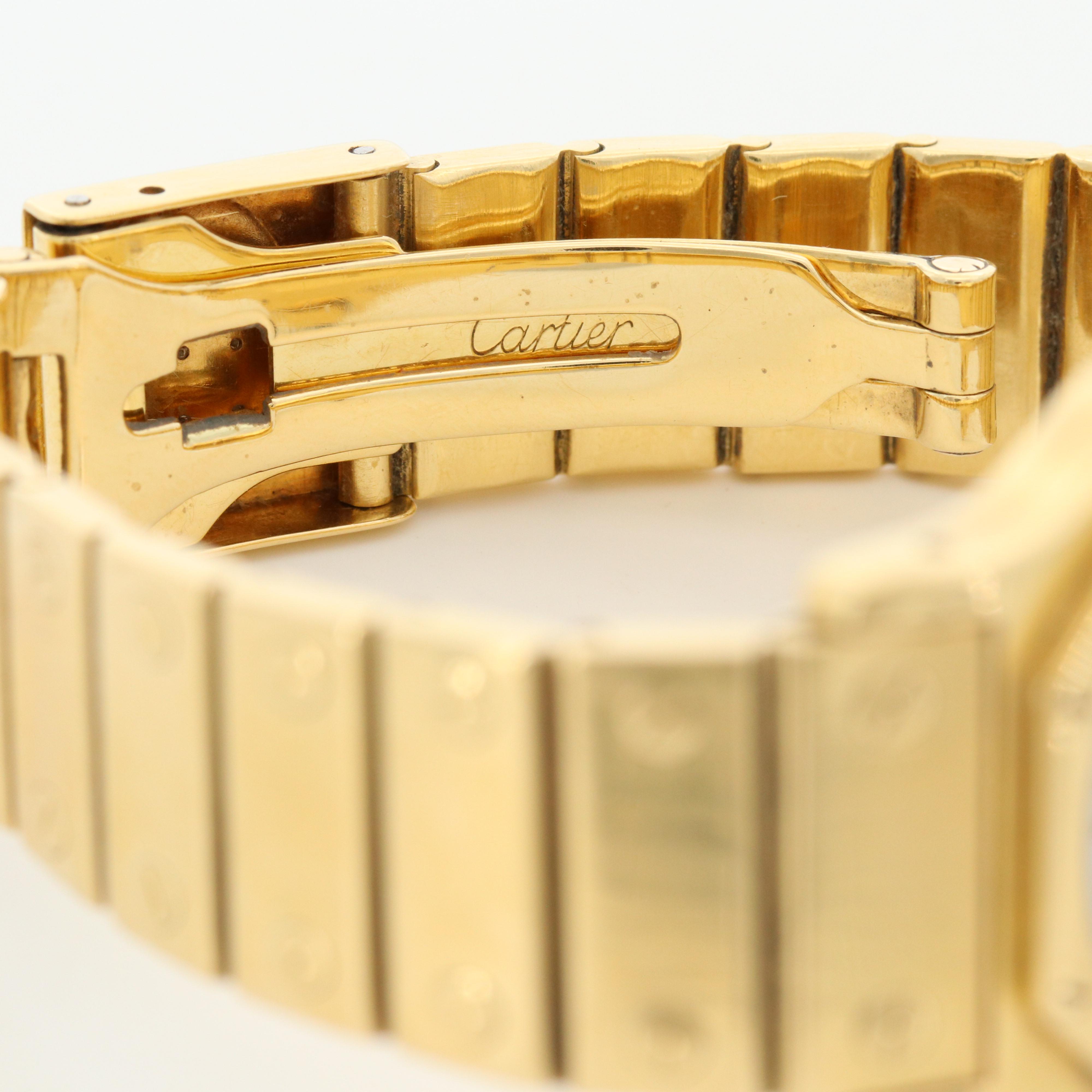 Cartier Santos Octagon 18K Yellow Gold Automatic Watch