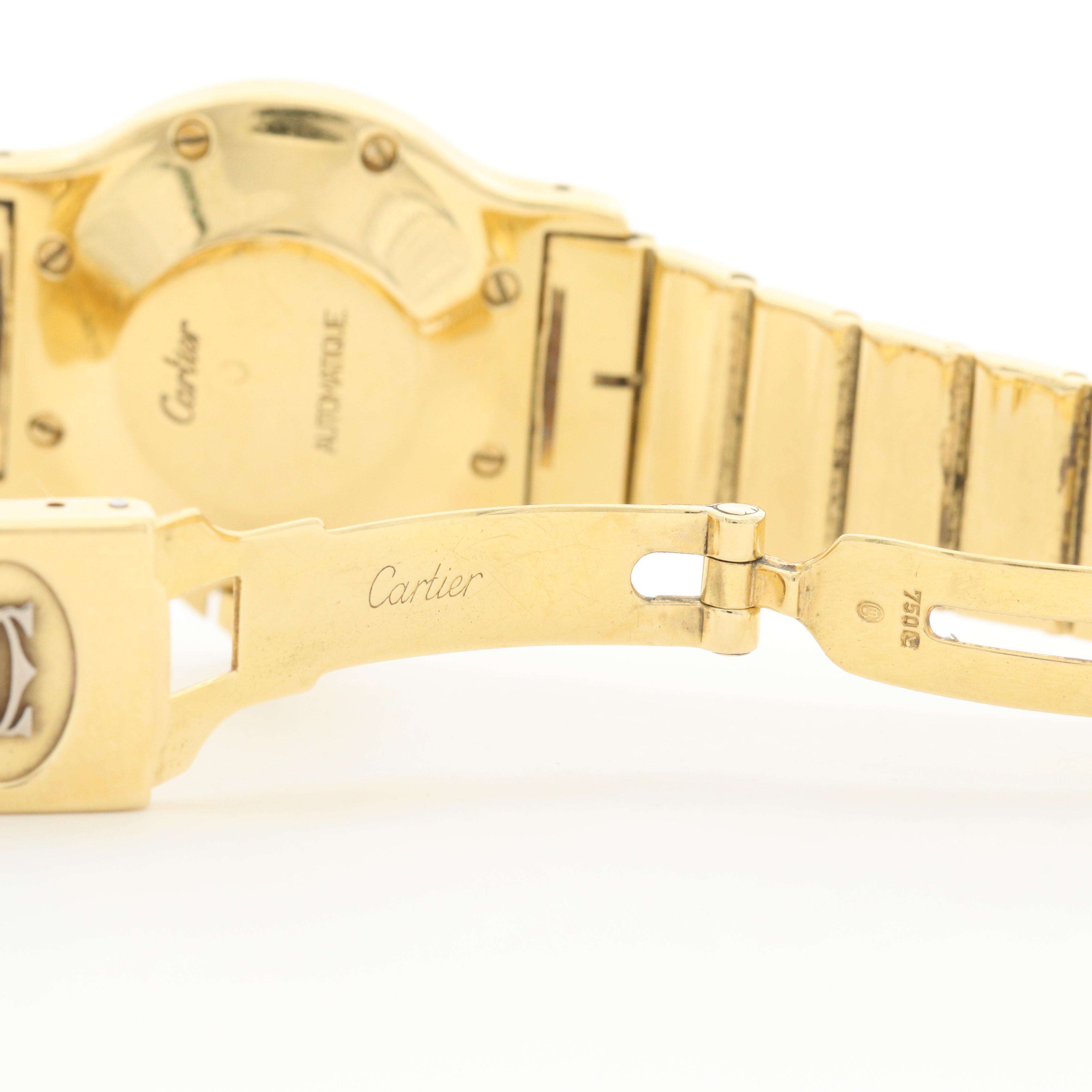Cartier Santos Octagon 18K Yellow Gold Automatic Watch