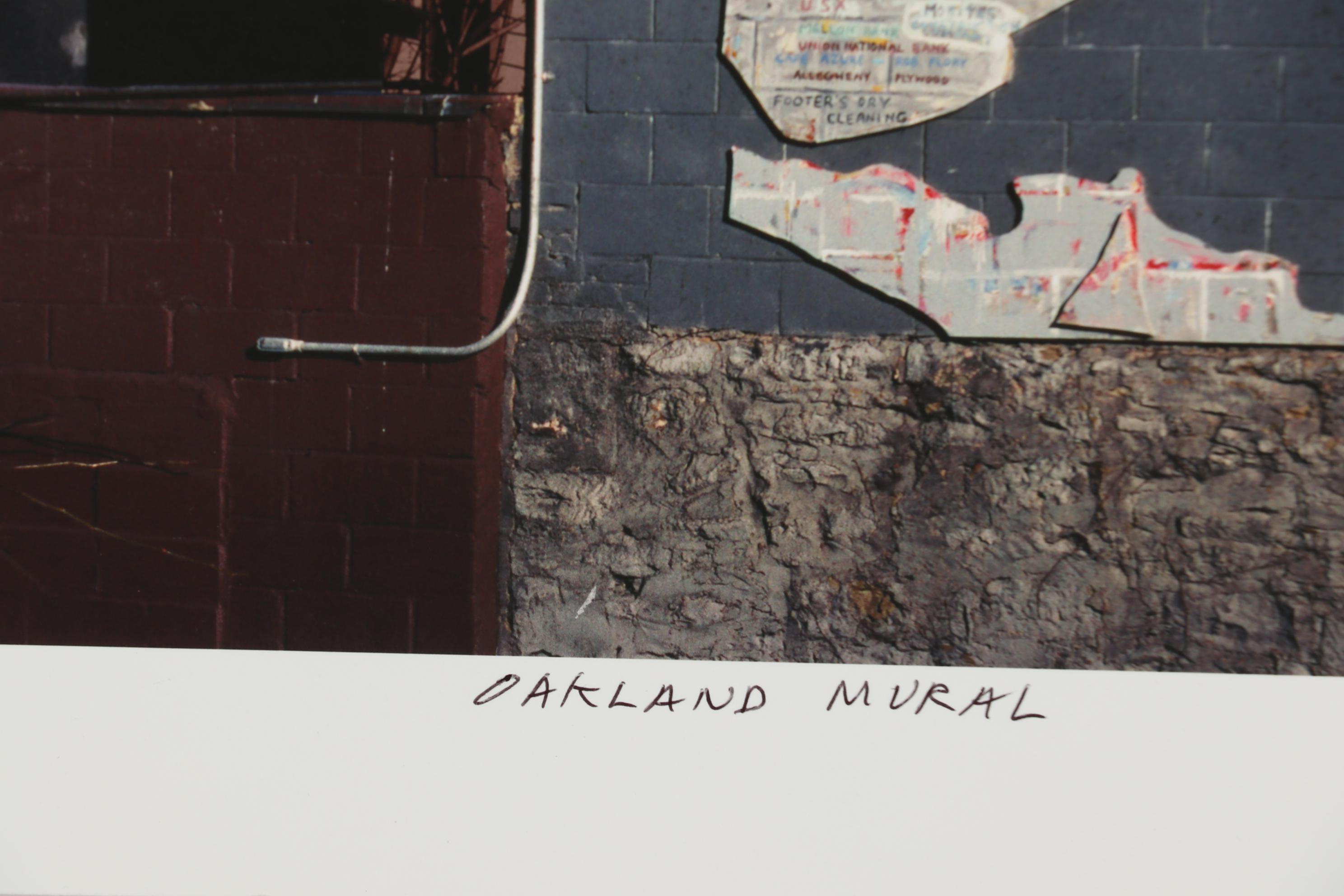 Signed Chromogenic Photograph of Robert Qualter's "Oakland Mural"