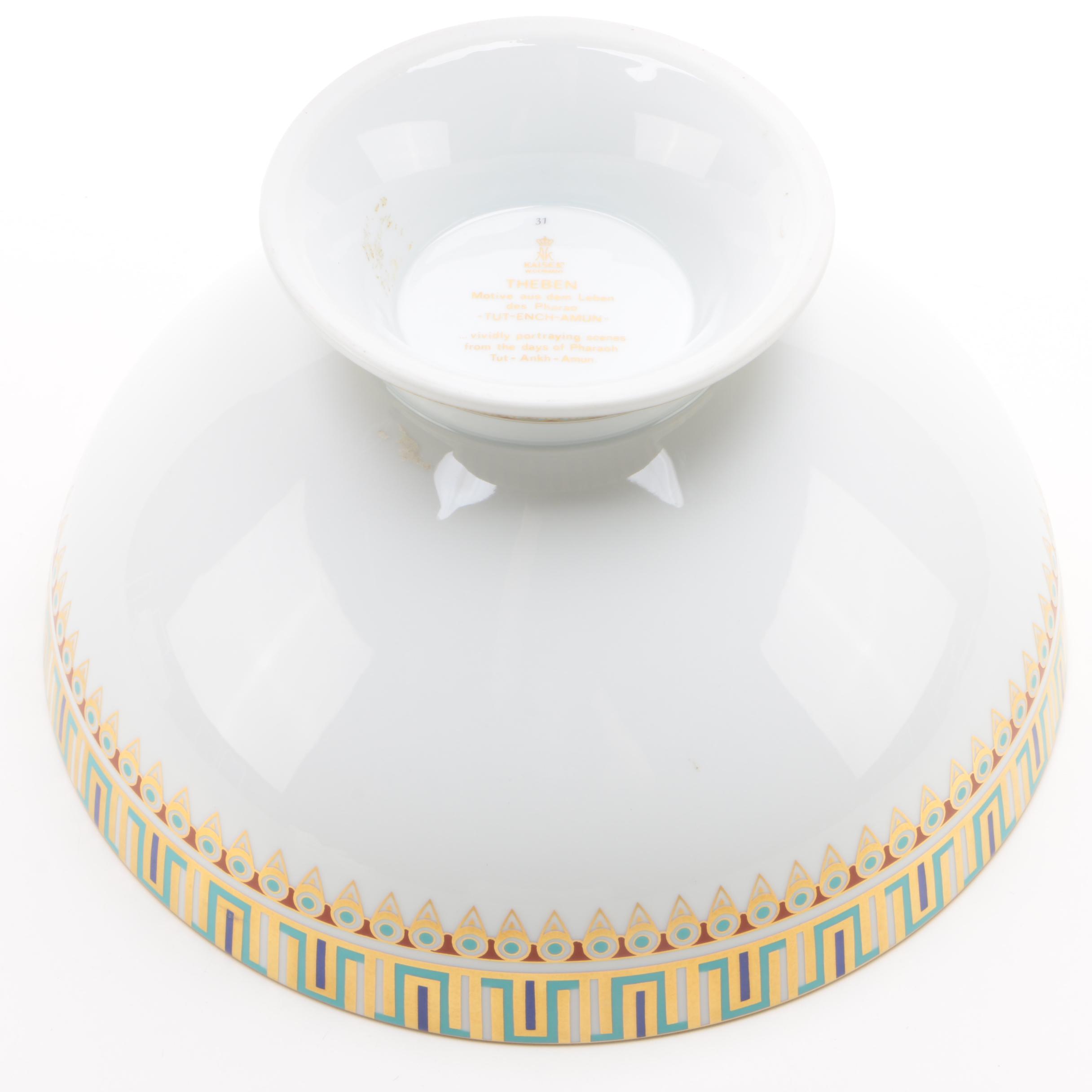 Kaiser "Theben" Porcelain Footed Centerpiece Bowl