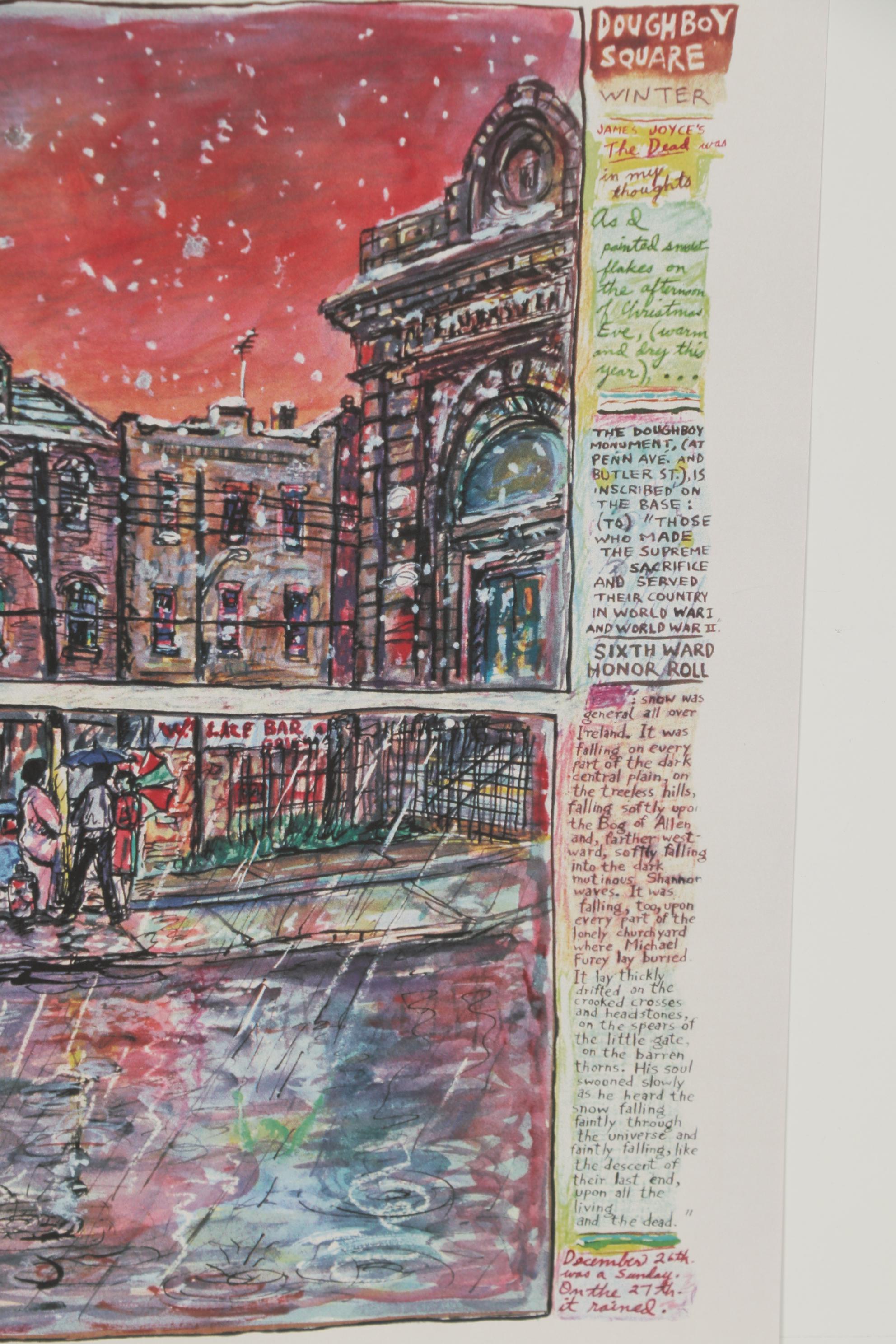 Pittsburgh Center for the Arts Exhibition Poster for "Robert Qualters: A Life"