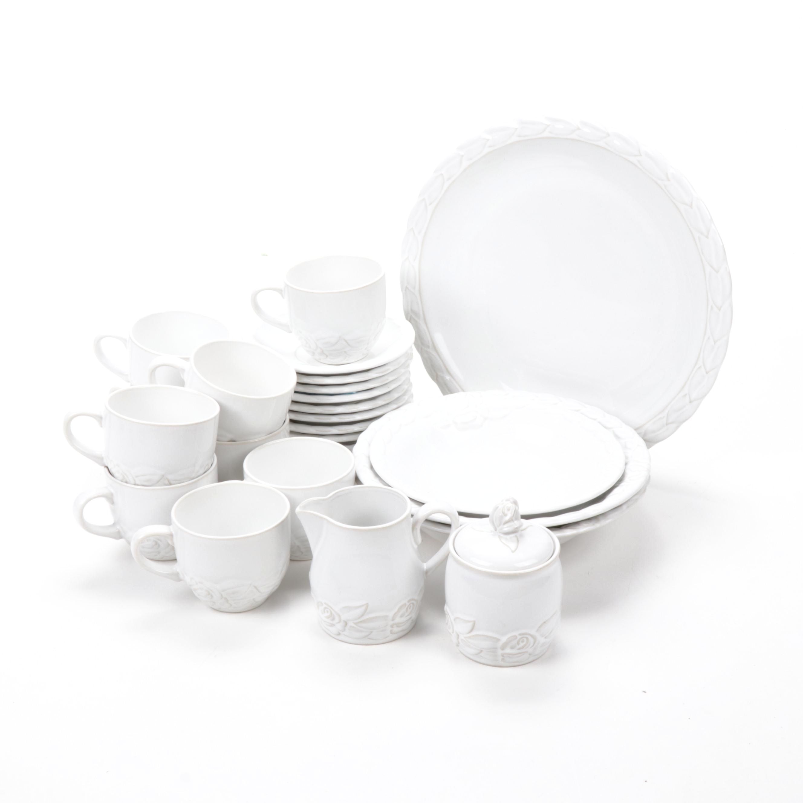 Christian Dior "French Country Rose" Tea and Saucer Set with Serveware