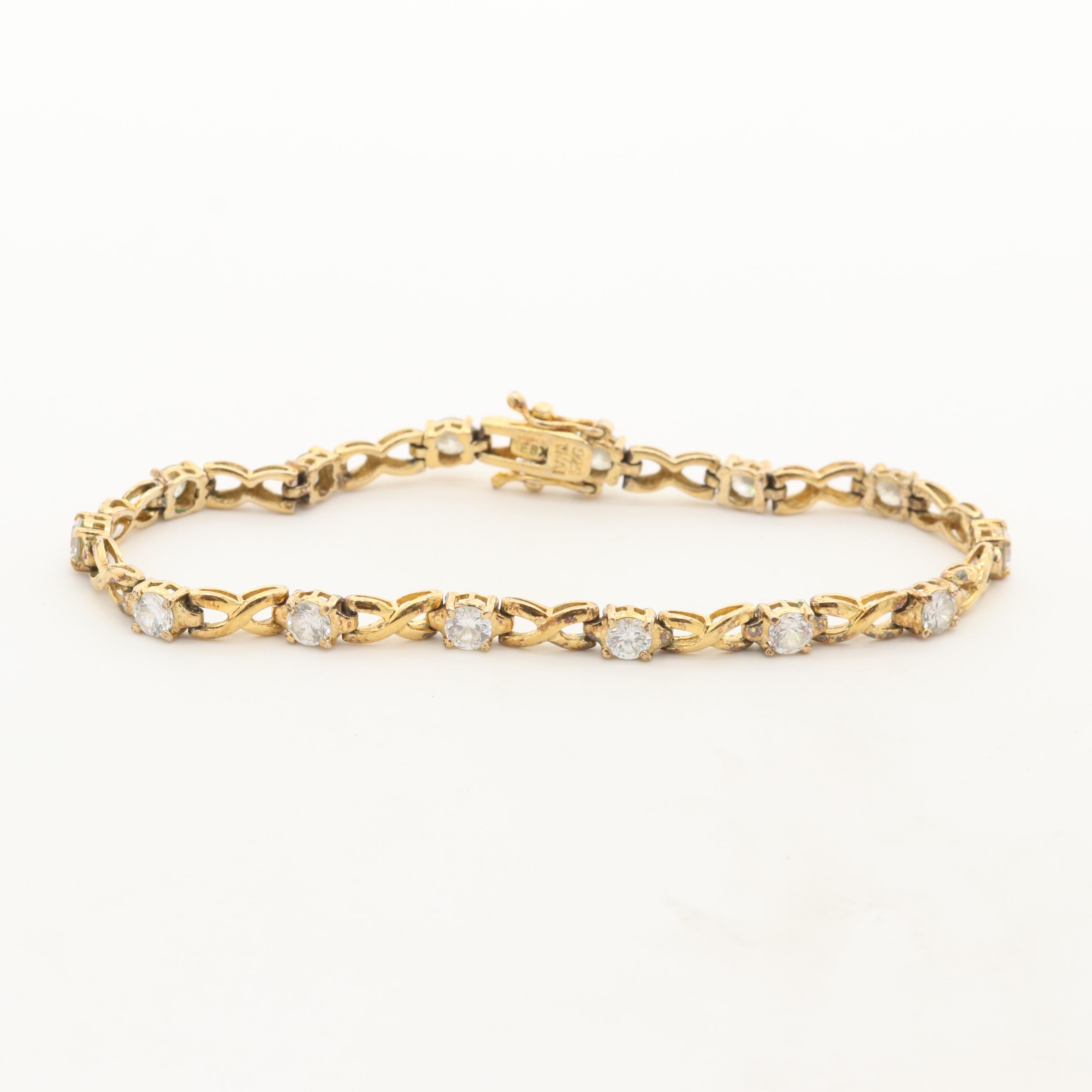 Sterling Silver Cubic Zirconia Bracelets