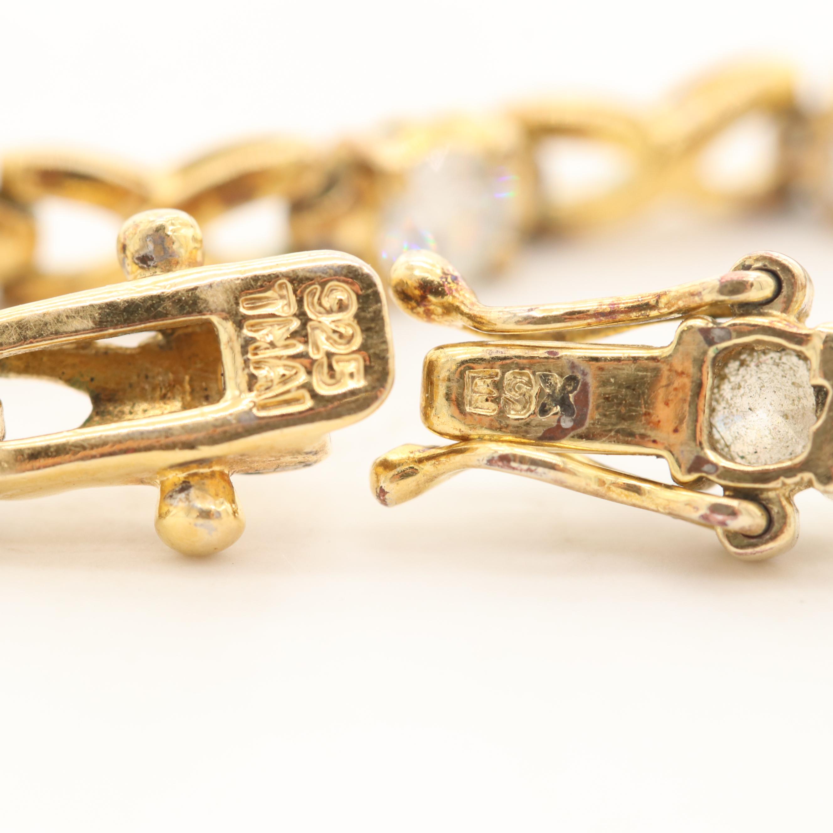 Sterling Silver Cubic Zirconia Bracelets