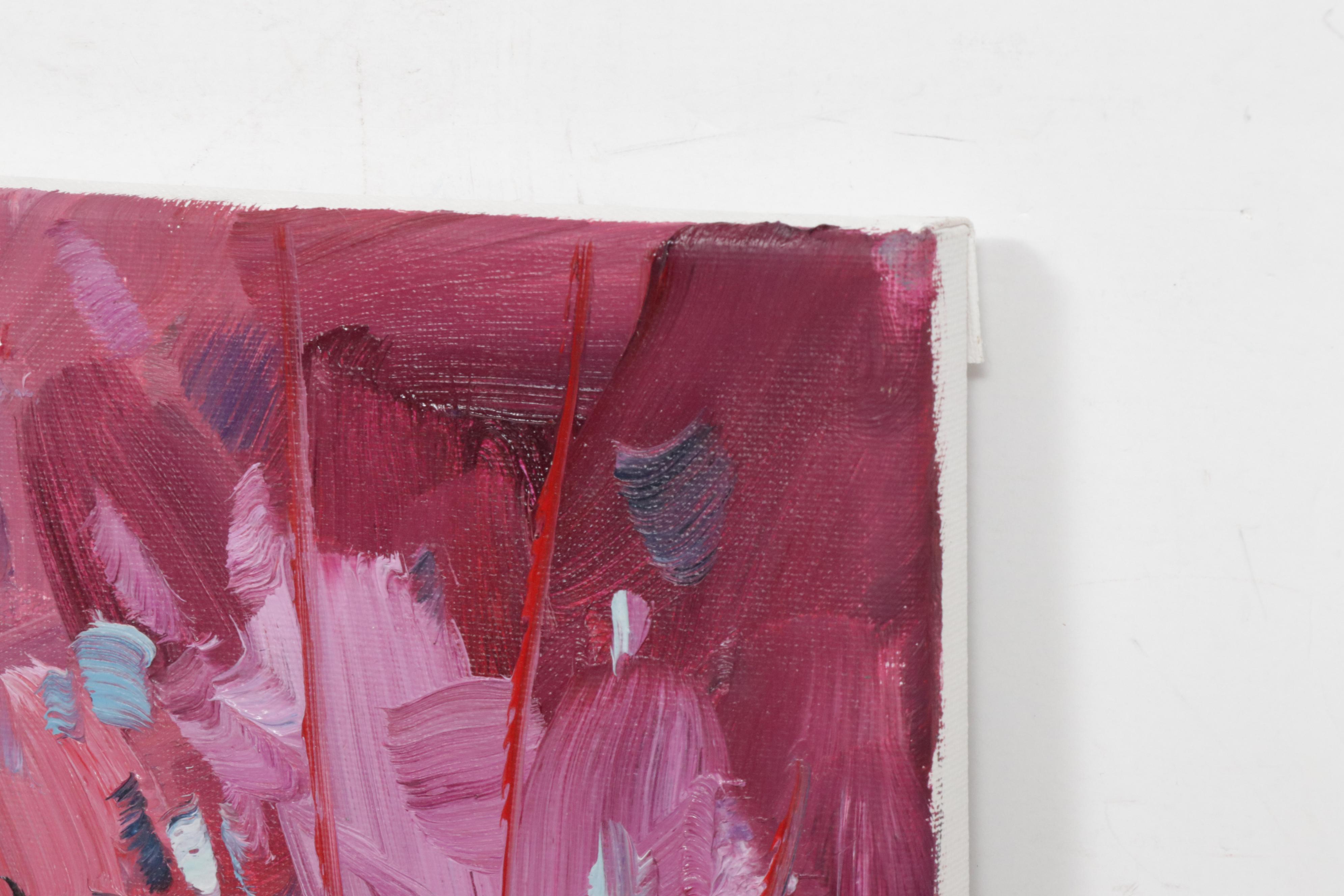 Jose Trujillo Oil Painting "Potted Plants"