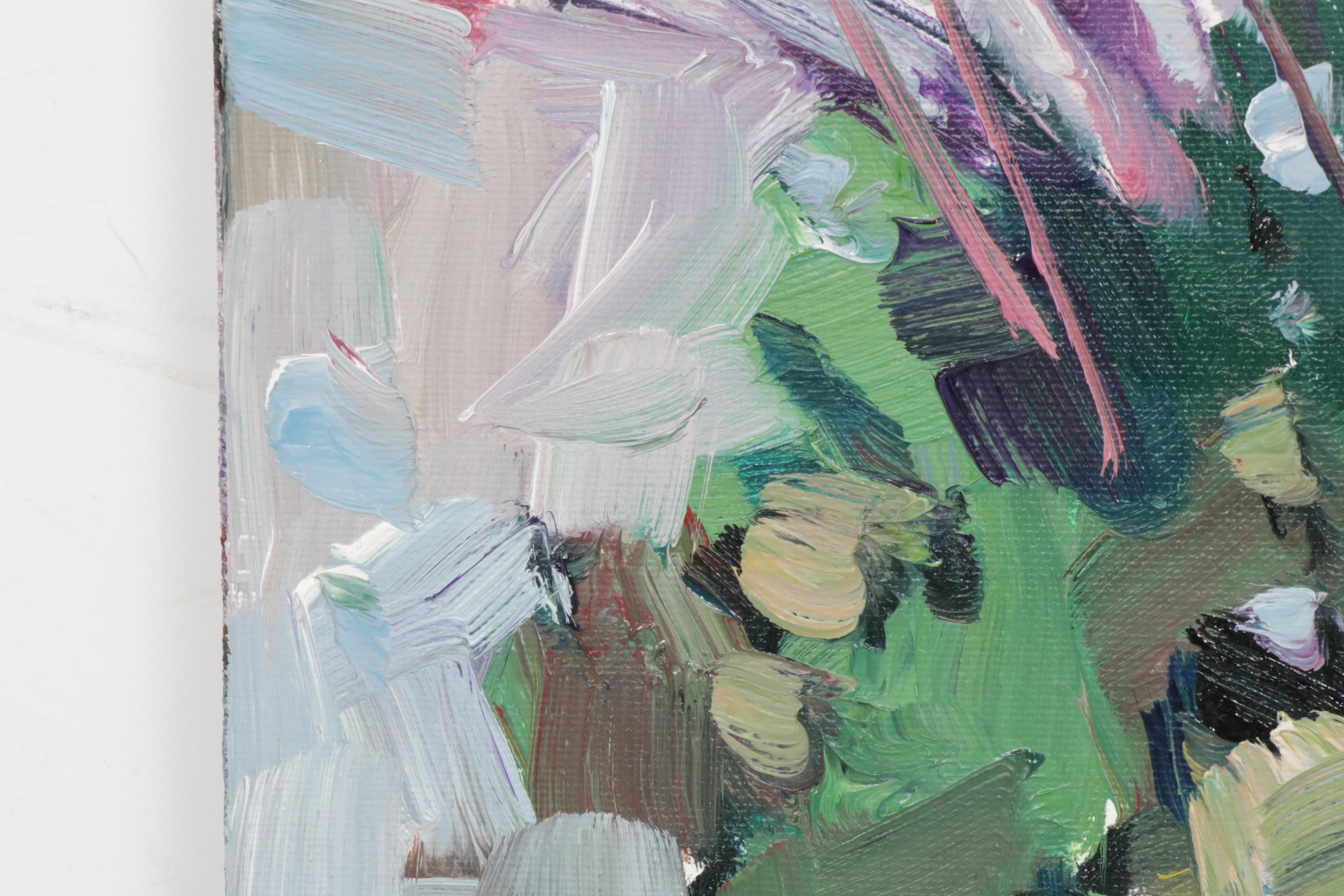 Jose Trujillo Oil Painting "Potted Plants"