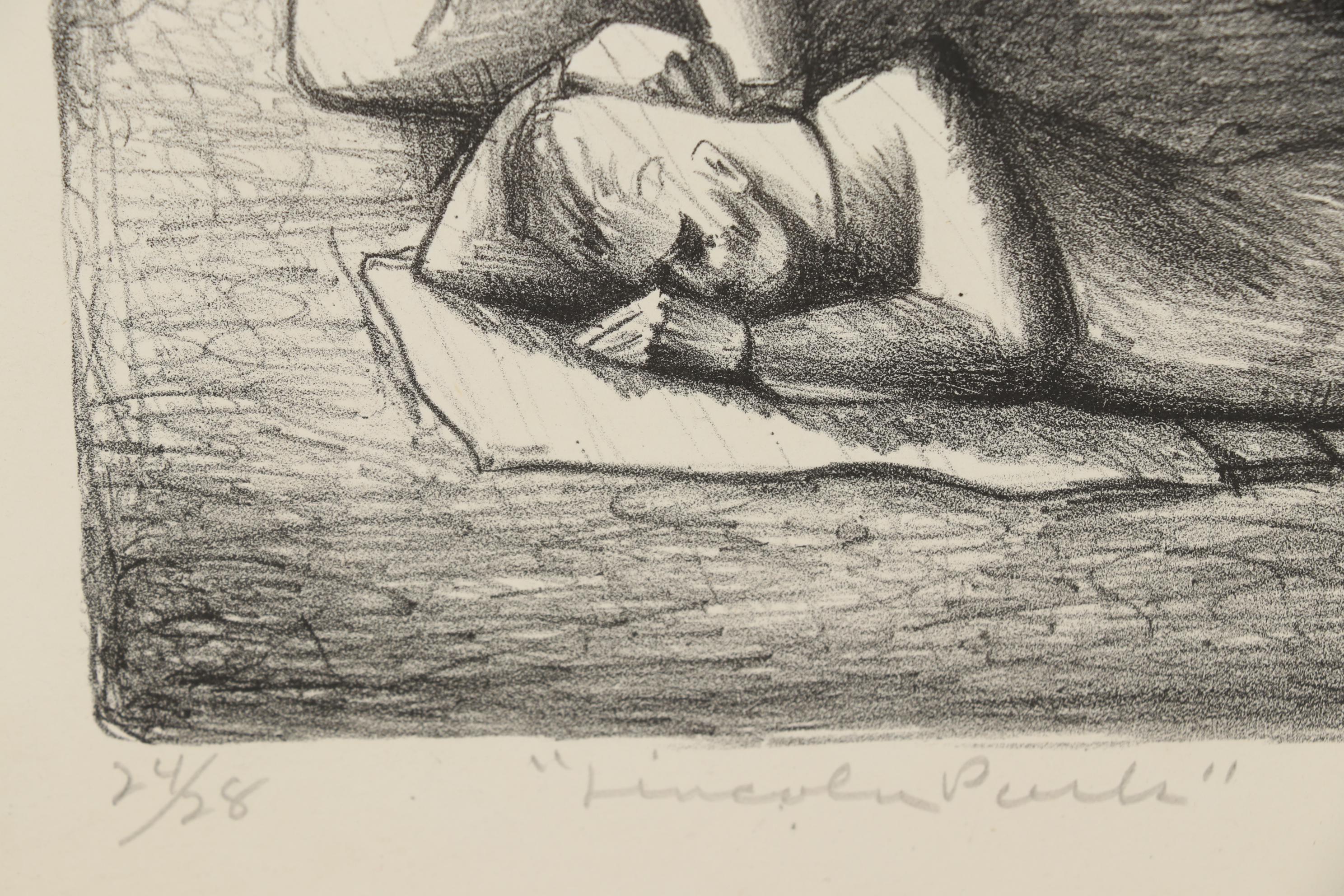 Thomas Brownell Eldred Figural Lithographs "Lincoln Park"