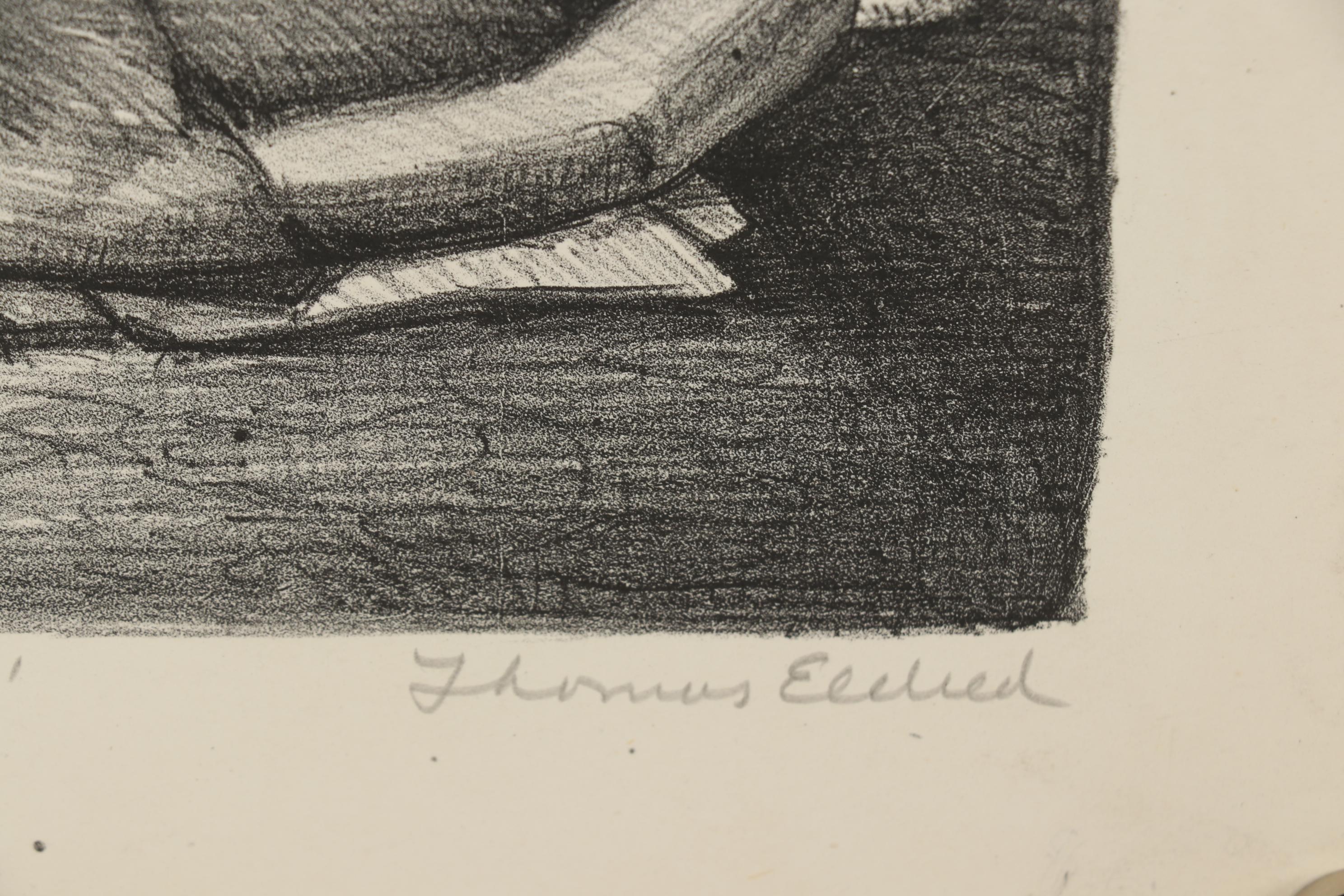 Thomas Brownell Eldred Figural Lithographs "Lincoln Park"