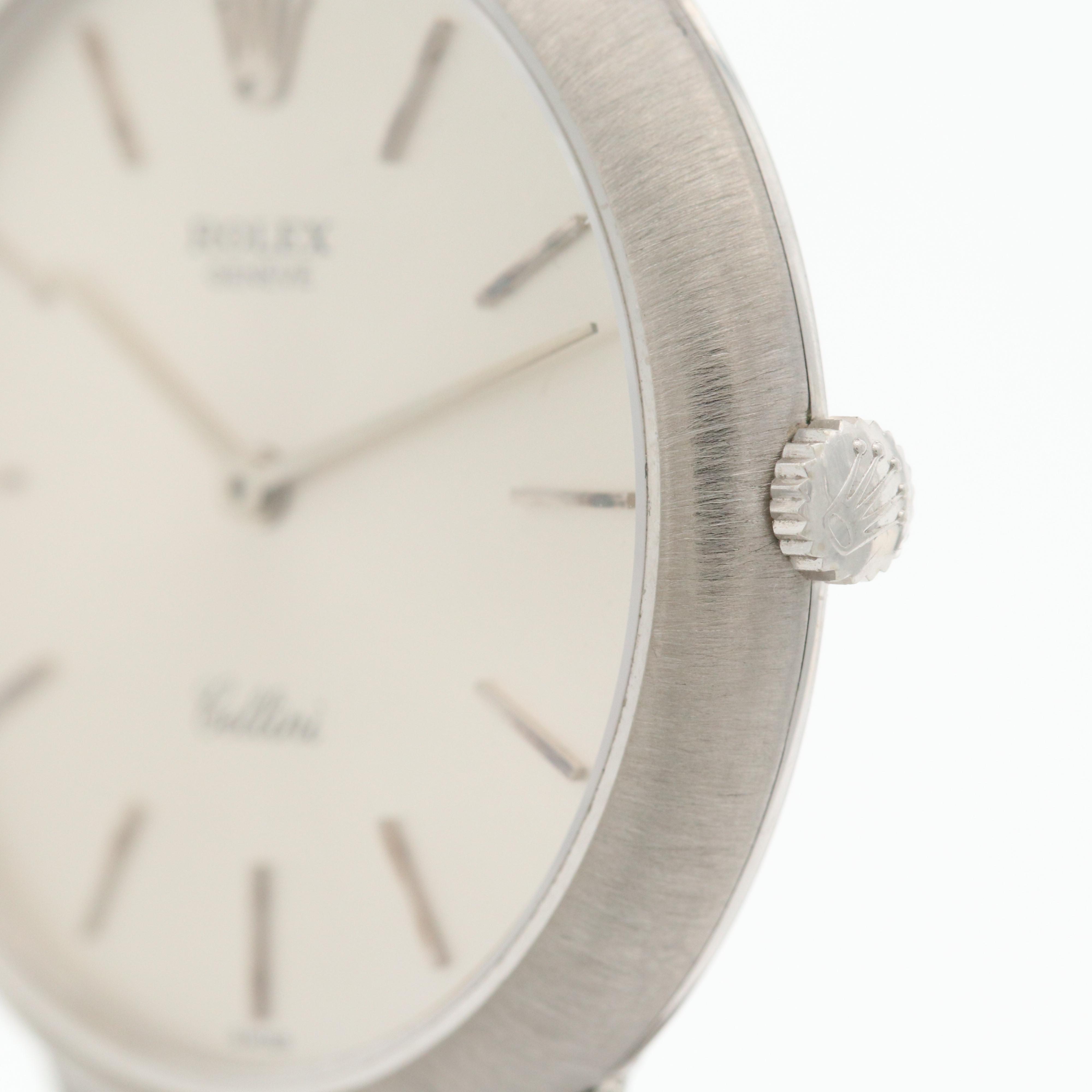 Vintage Rolex Cellini 18K White Gold Stem Wind Watch