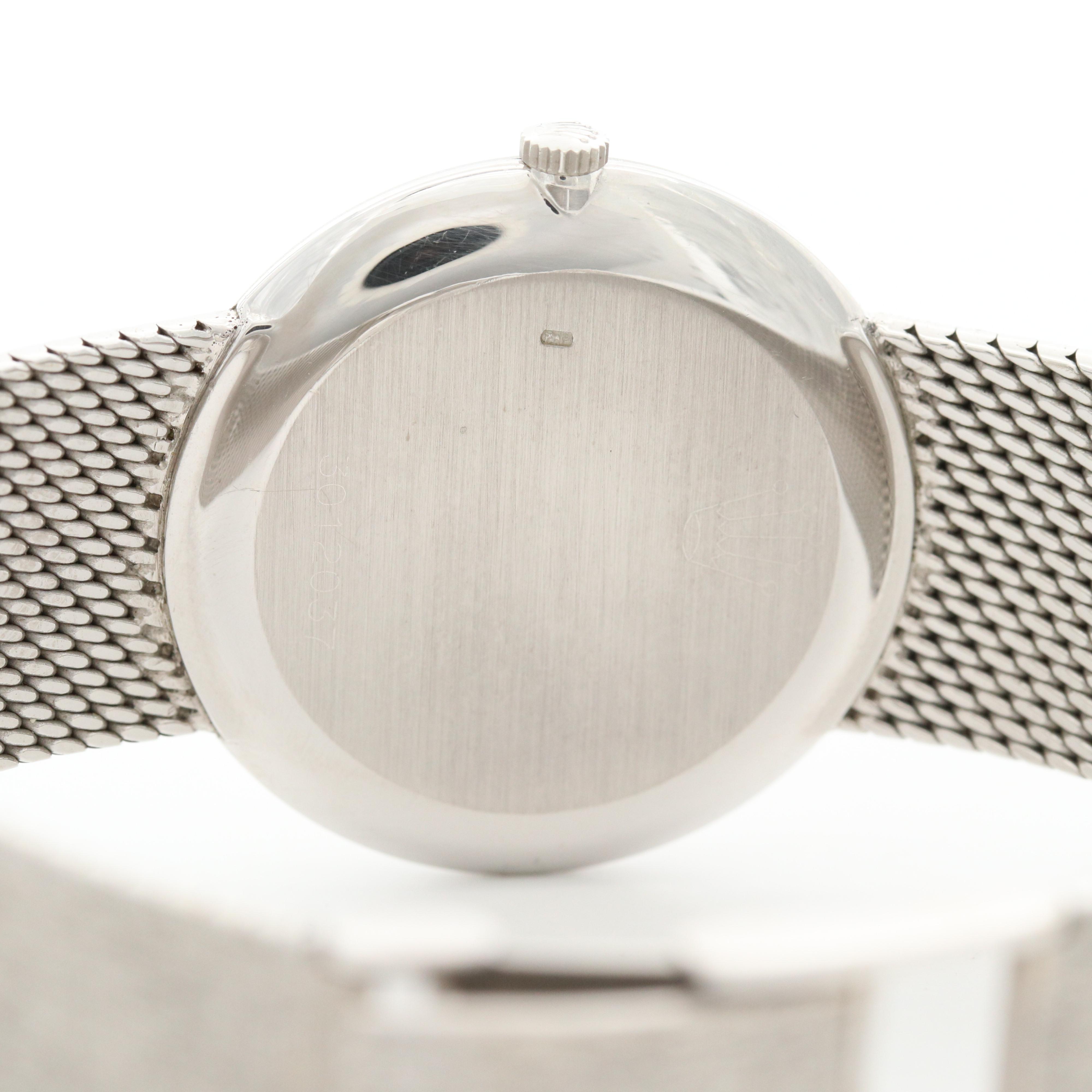 Vintage Rolex Cellini 18K White Gold Stem Wind Watch