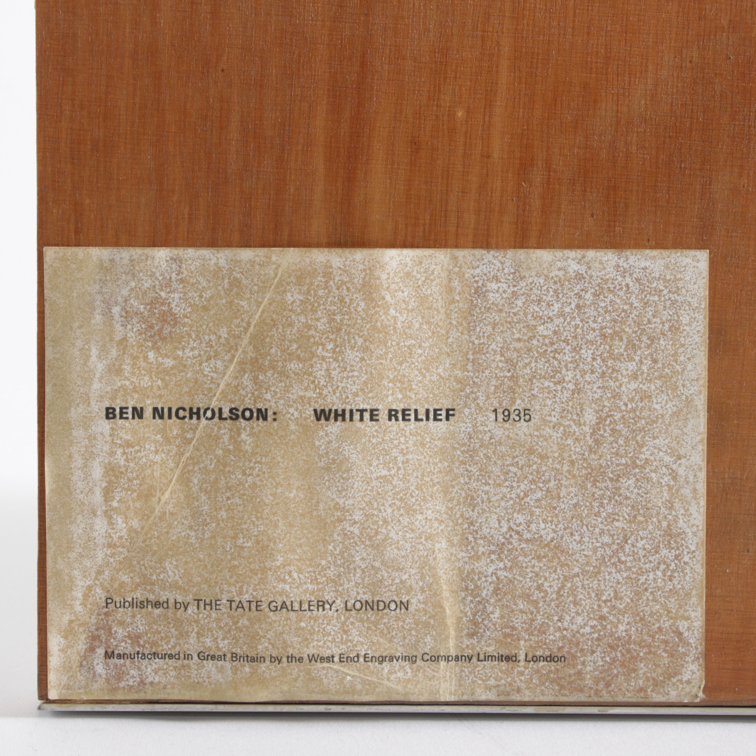 Designed by Ben Nicholson Relief Sculpture "White Relief"