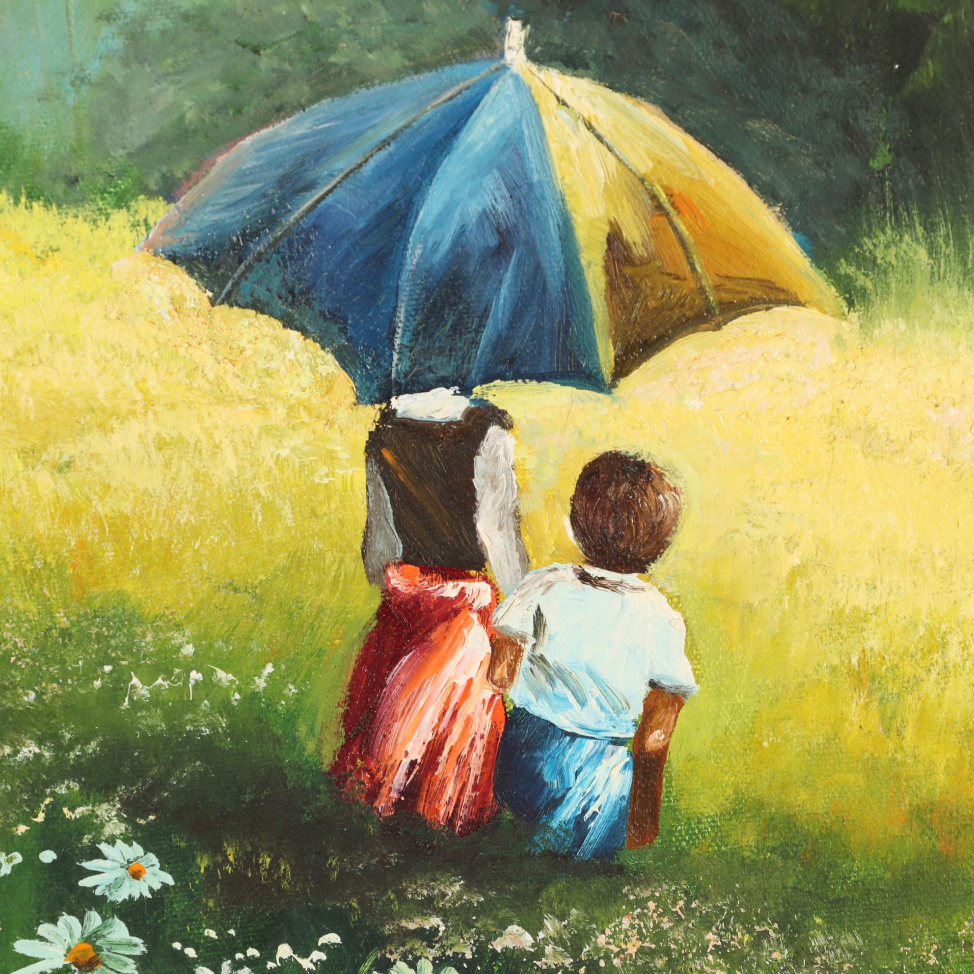 Granger Cooper Idyllic Landscape Oil Painting