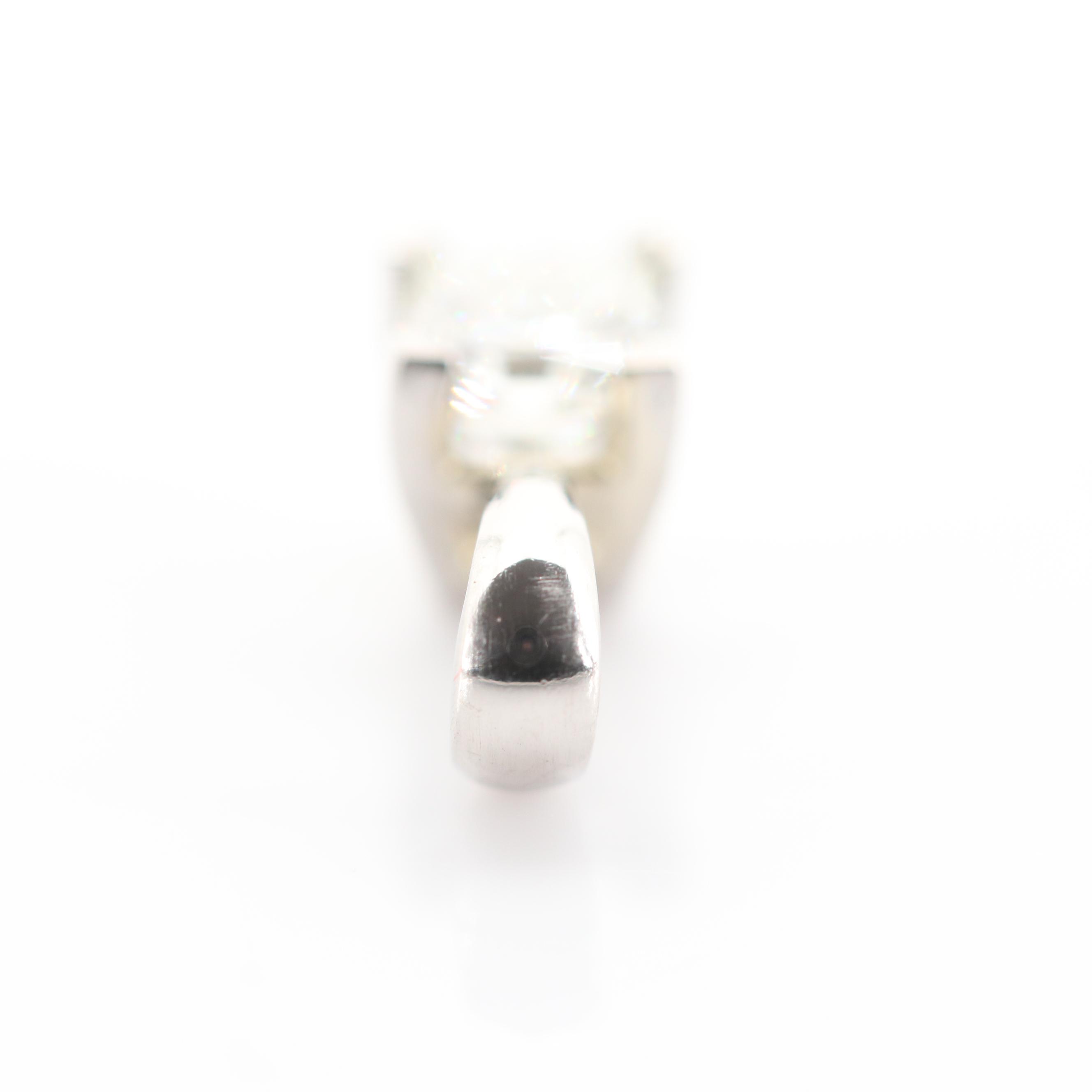 Platinum 0.51 CT Diamond Pendant