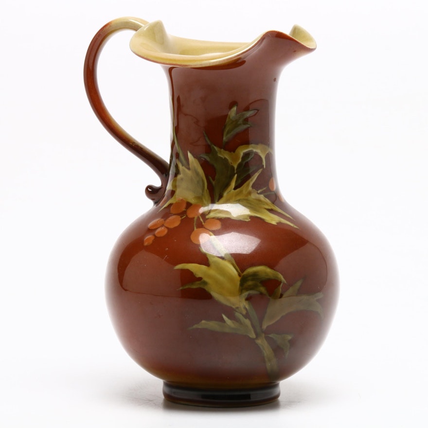 Emma Foertmeyer Rookwood Pottery Ewer, circa 1890