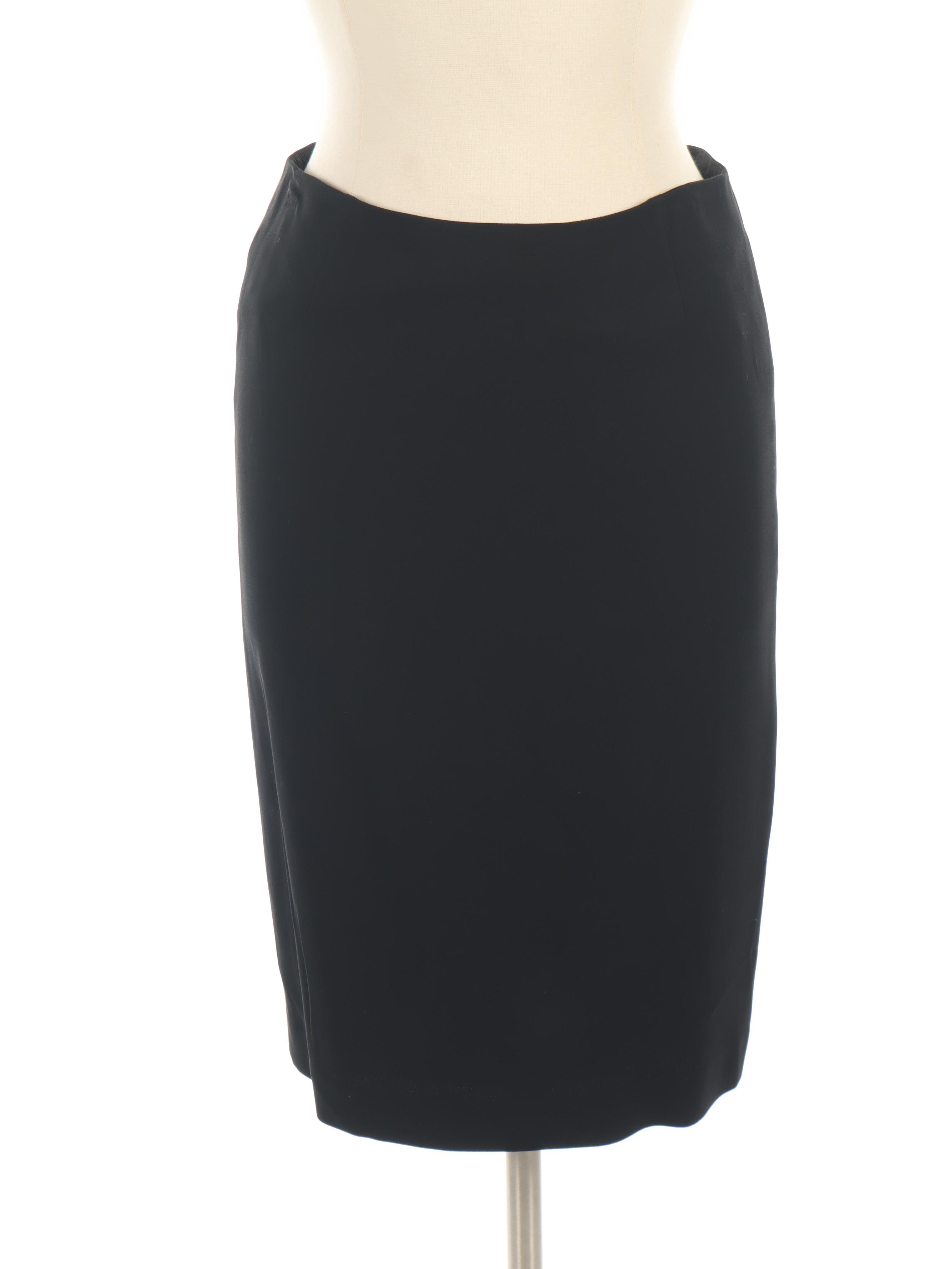 Chanel Floral Cotton Shirt with Escada Skirt and Donna Karan Couture Pants