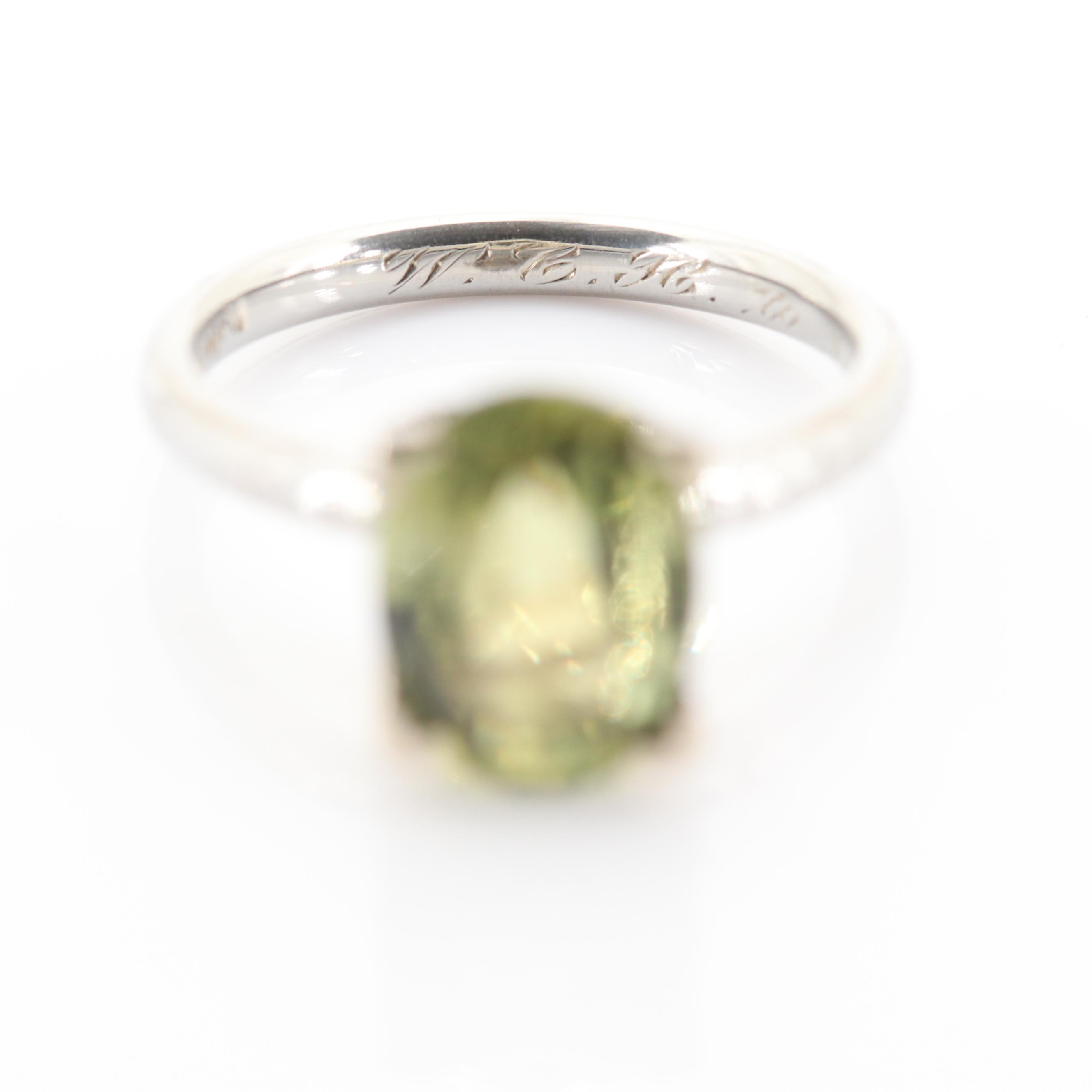 18K White Gold Alexandrite Ring