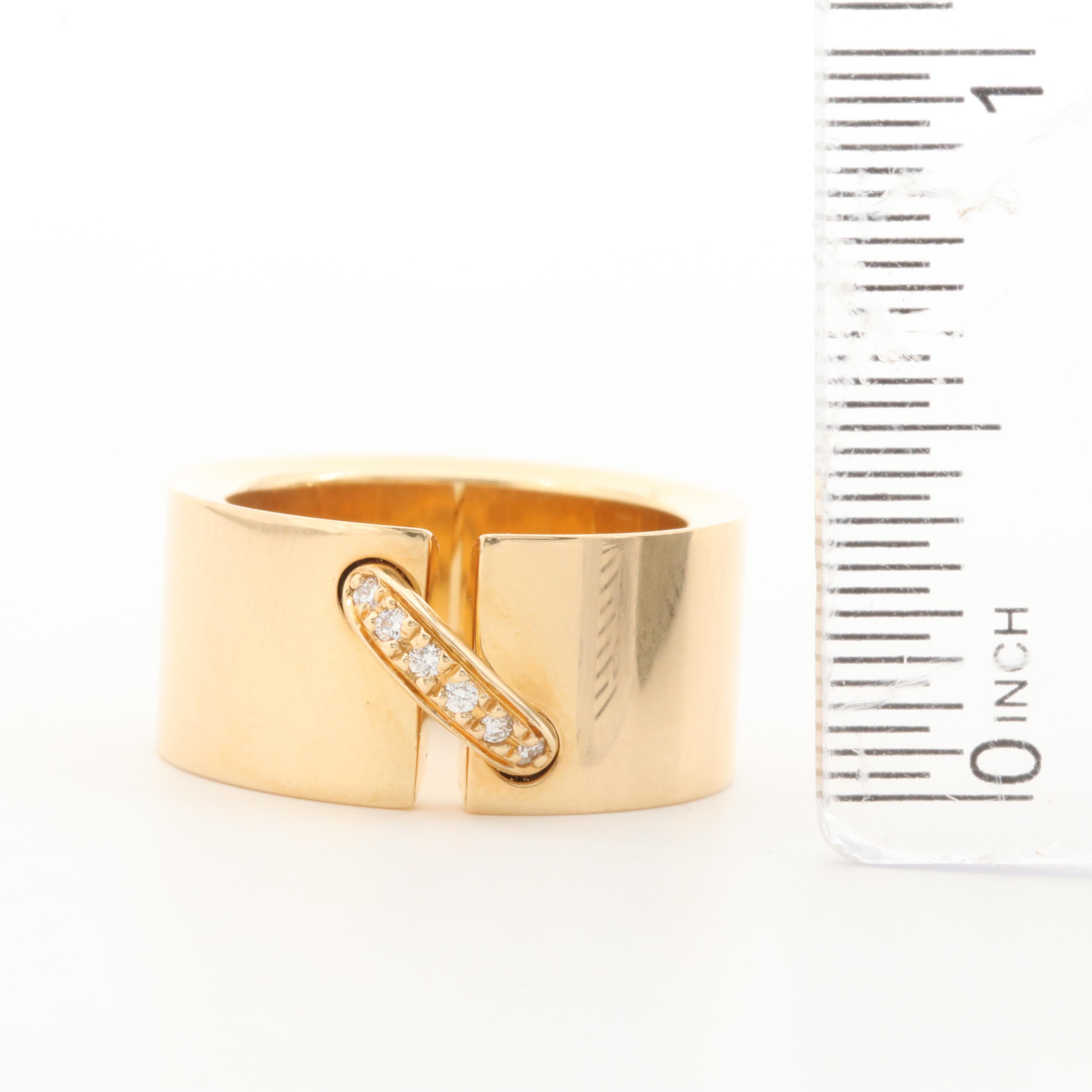 Chaumet Liens Collection 18K Yellow Gold Diamond Band