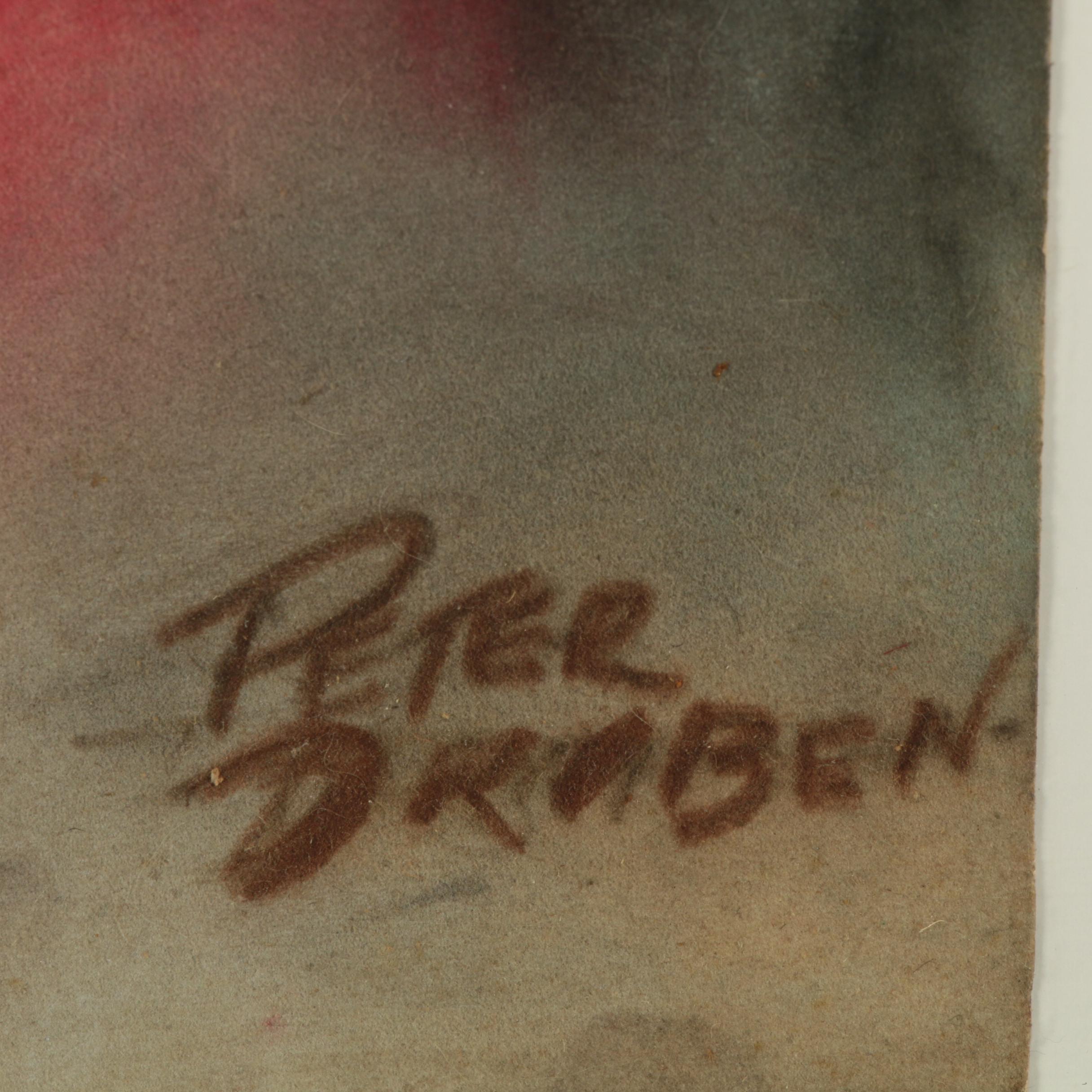 Peter Driben Portrait Pastel Drawings
