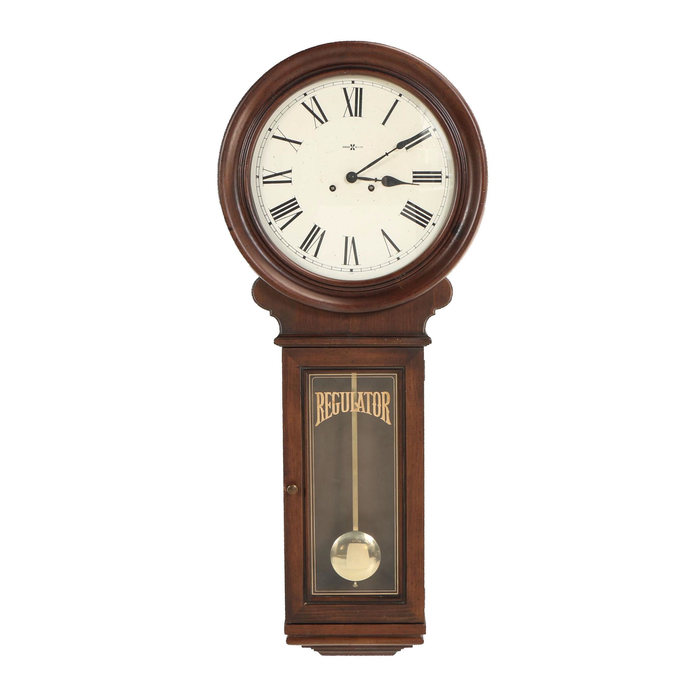 Howard Miller Regulator Pendulum Wall Clock, Contemporary