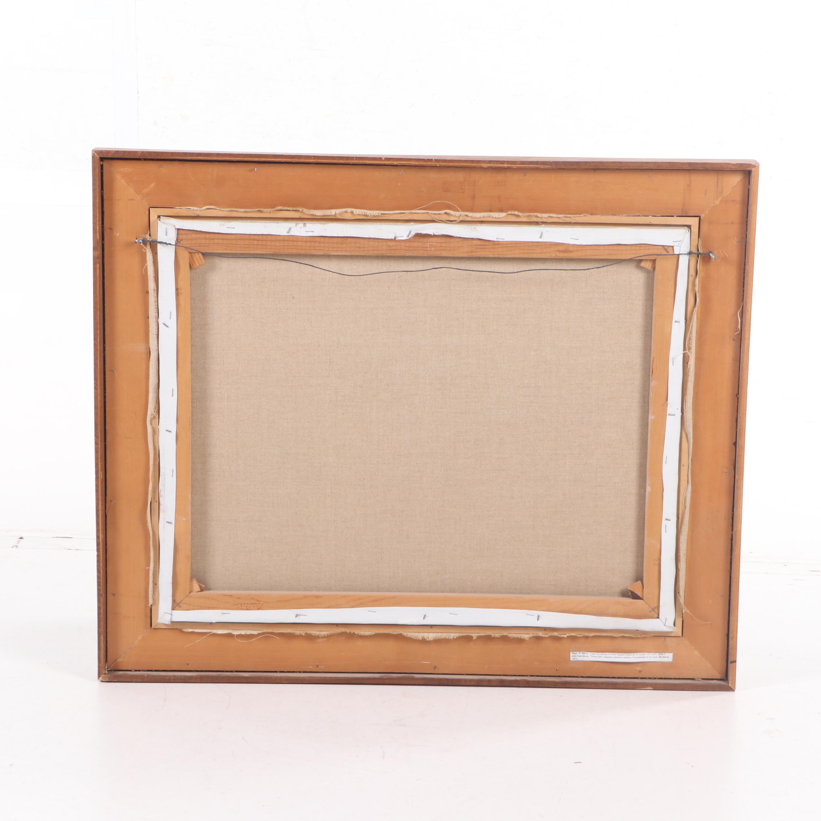 Roger E. Gilson Coastal Landscape Oil Painting