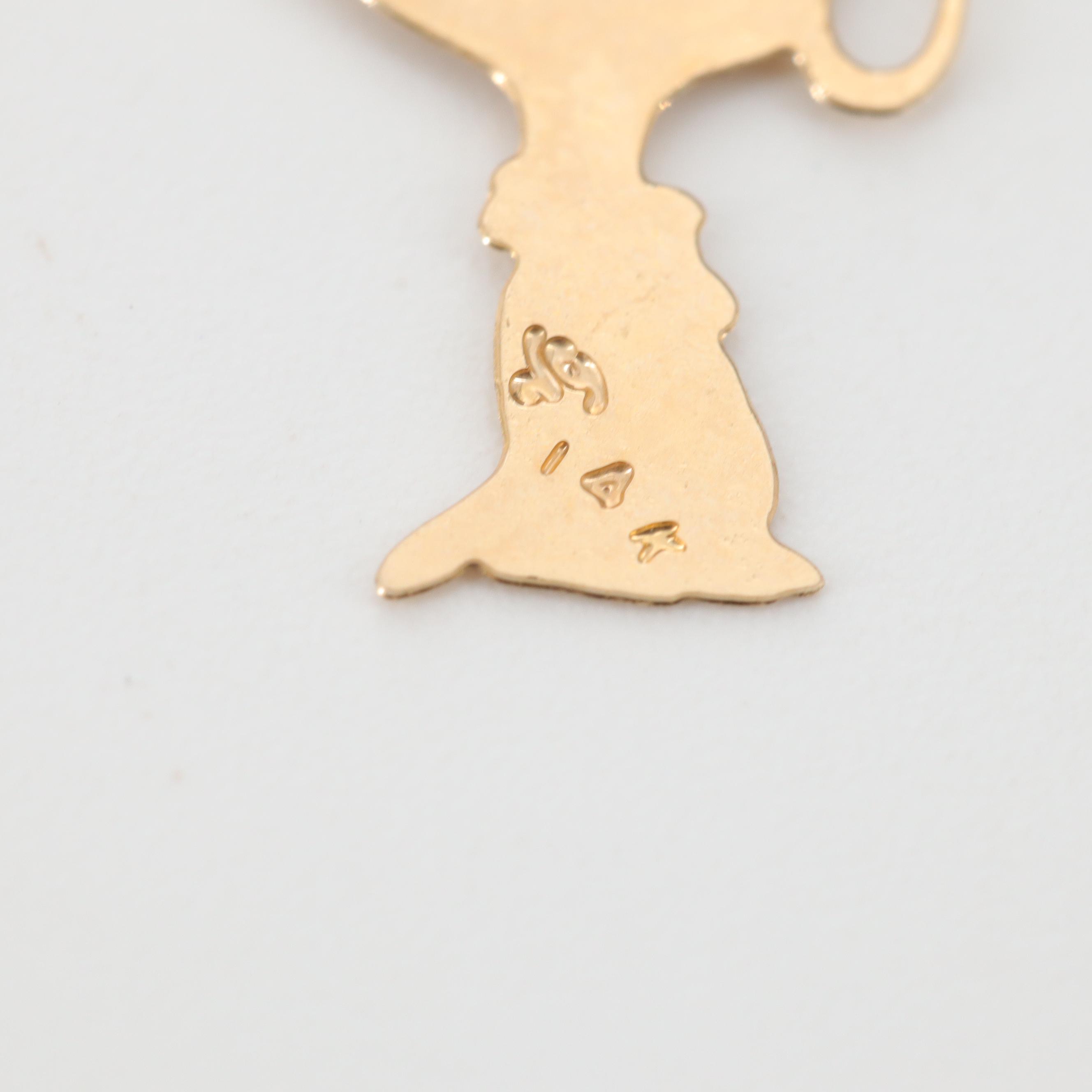 14K Yellow Gold Snoopy and Woodstock Charm Assortment