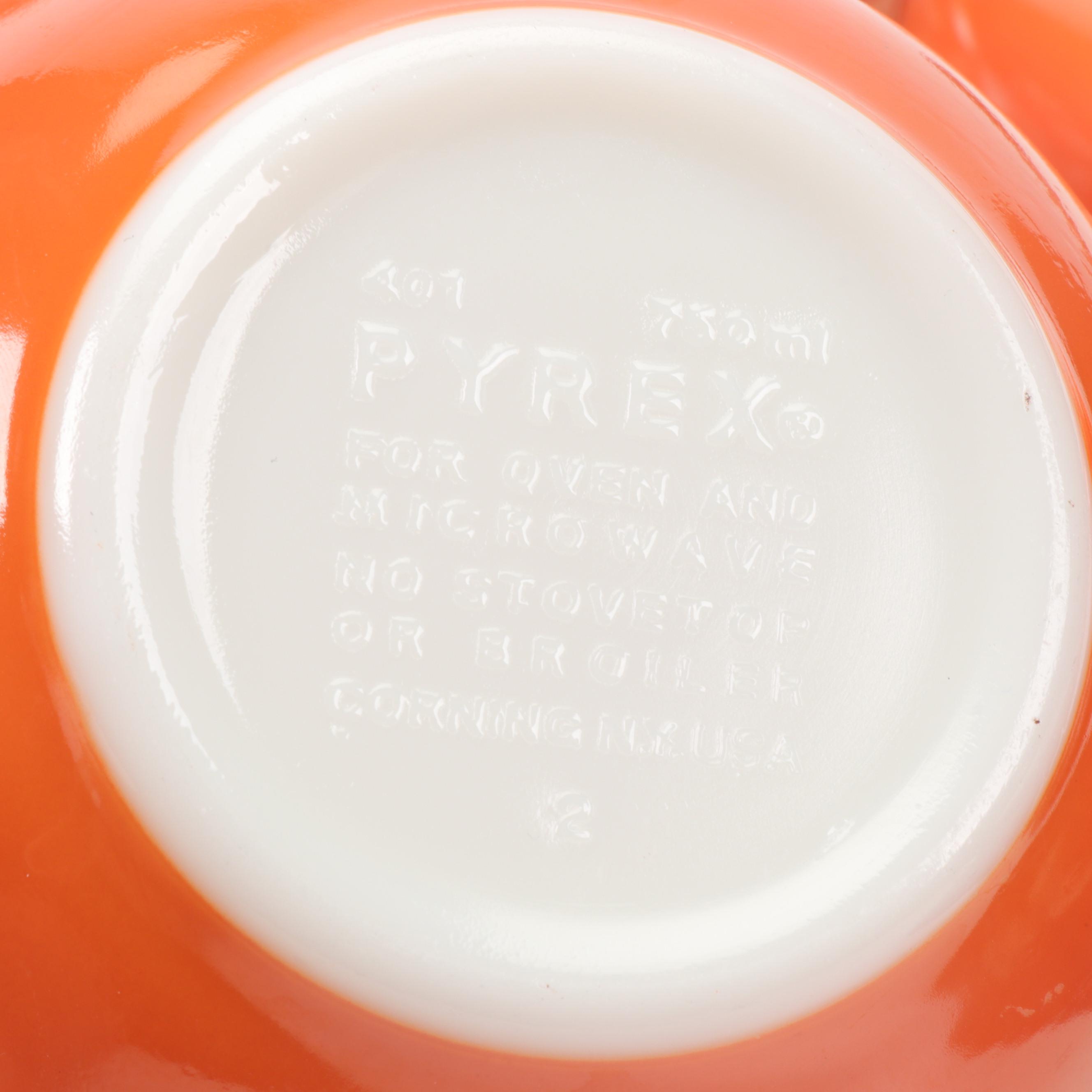 Pyrex "Autumn Harvest" Nesting Mixing Bowls and Casserole Dishes