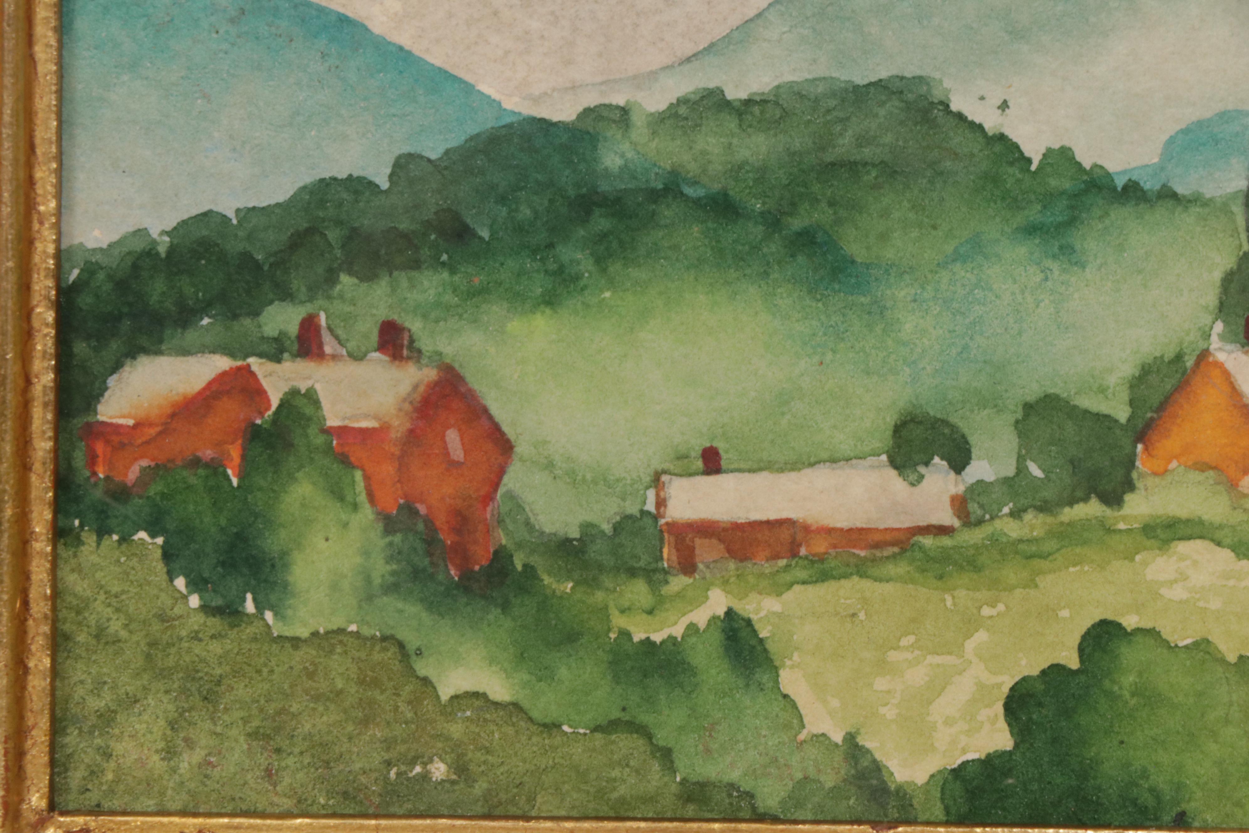 Alice Schille Landscape Watercolor Painting