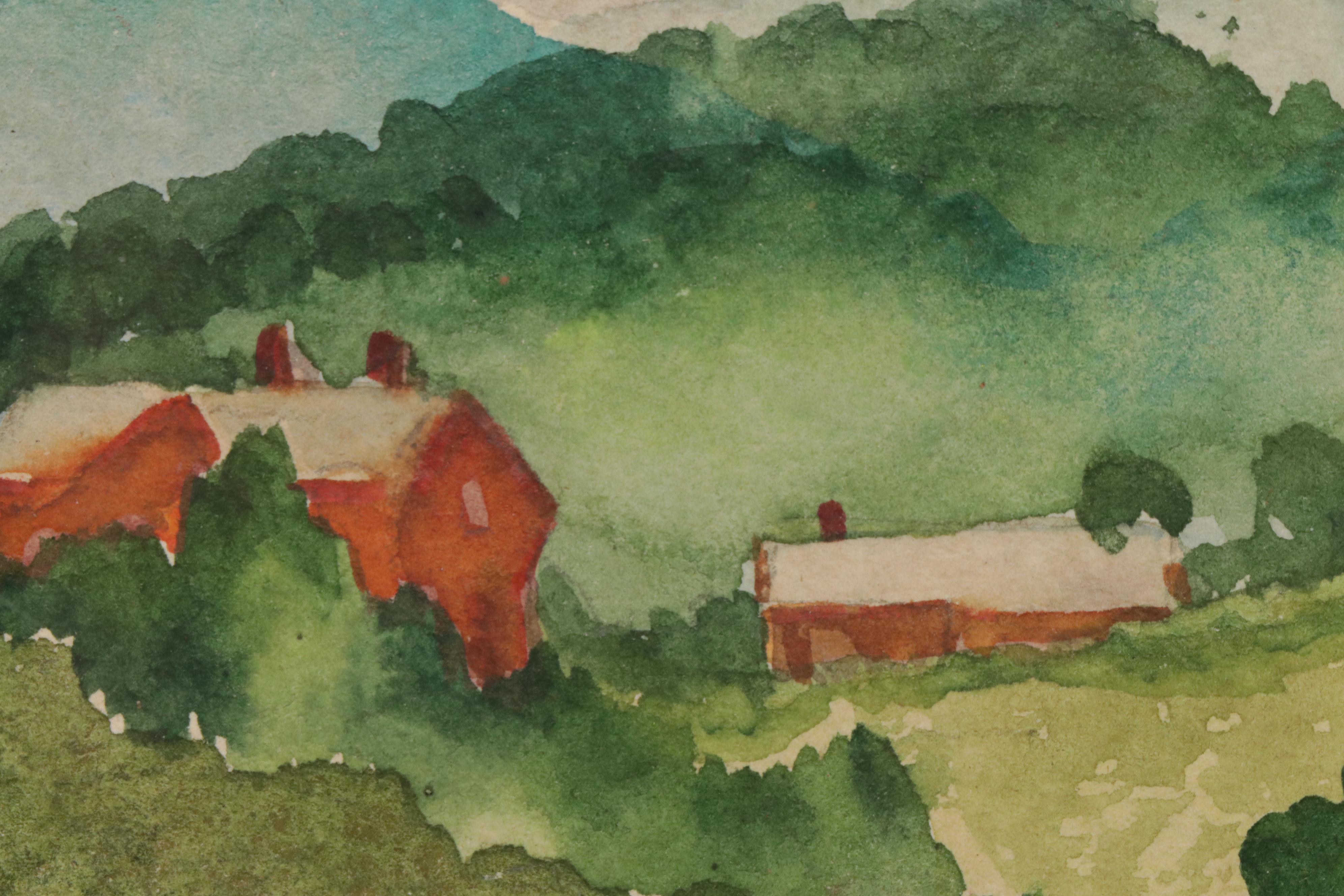 Alice Schille Landscape Watercolor Painting