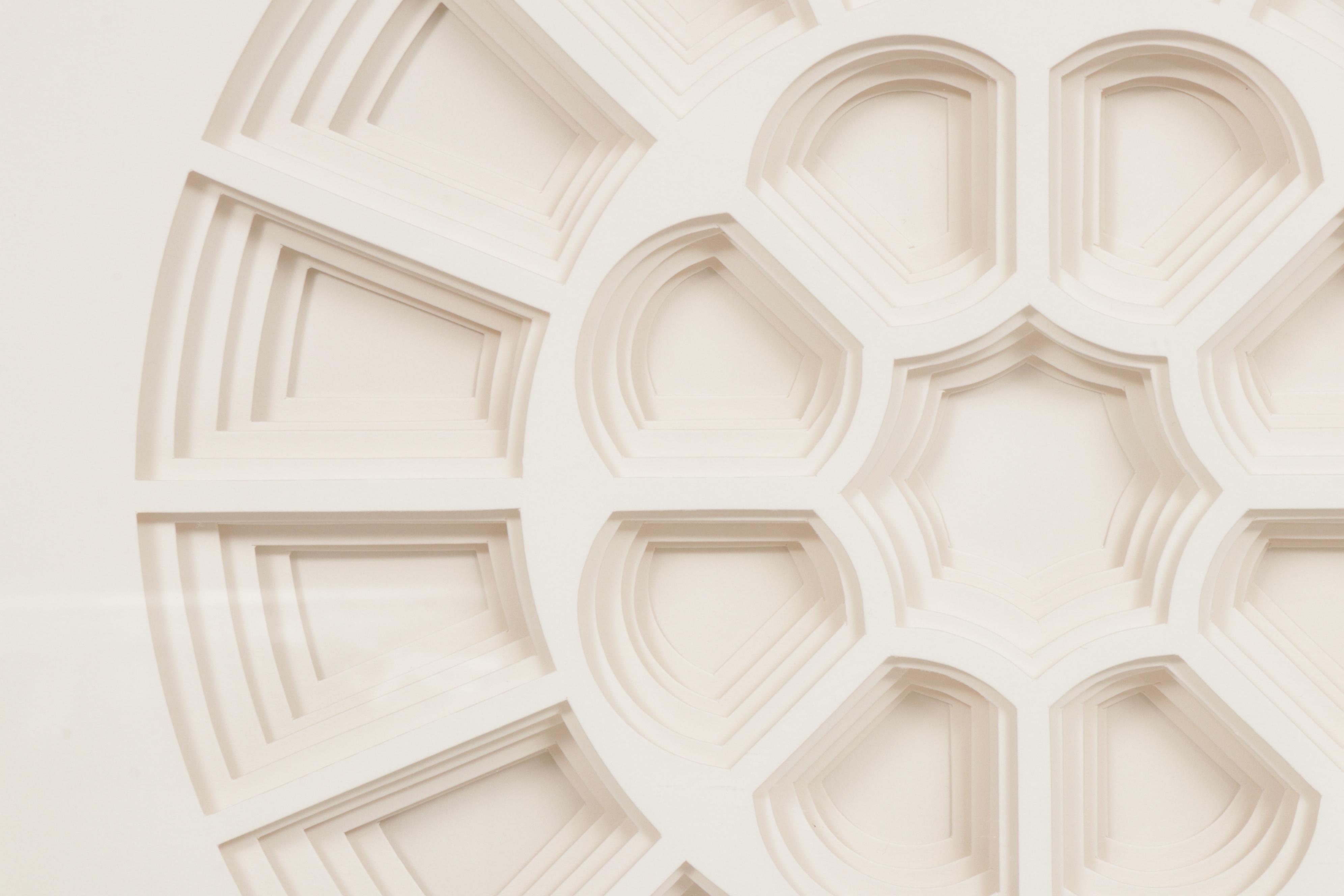 Nancy Miller Op Art Cut Paper Sculpture