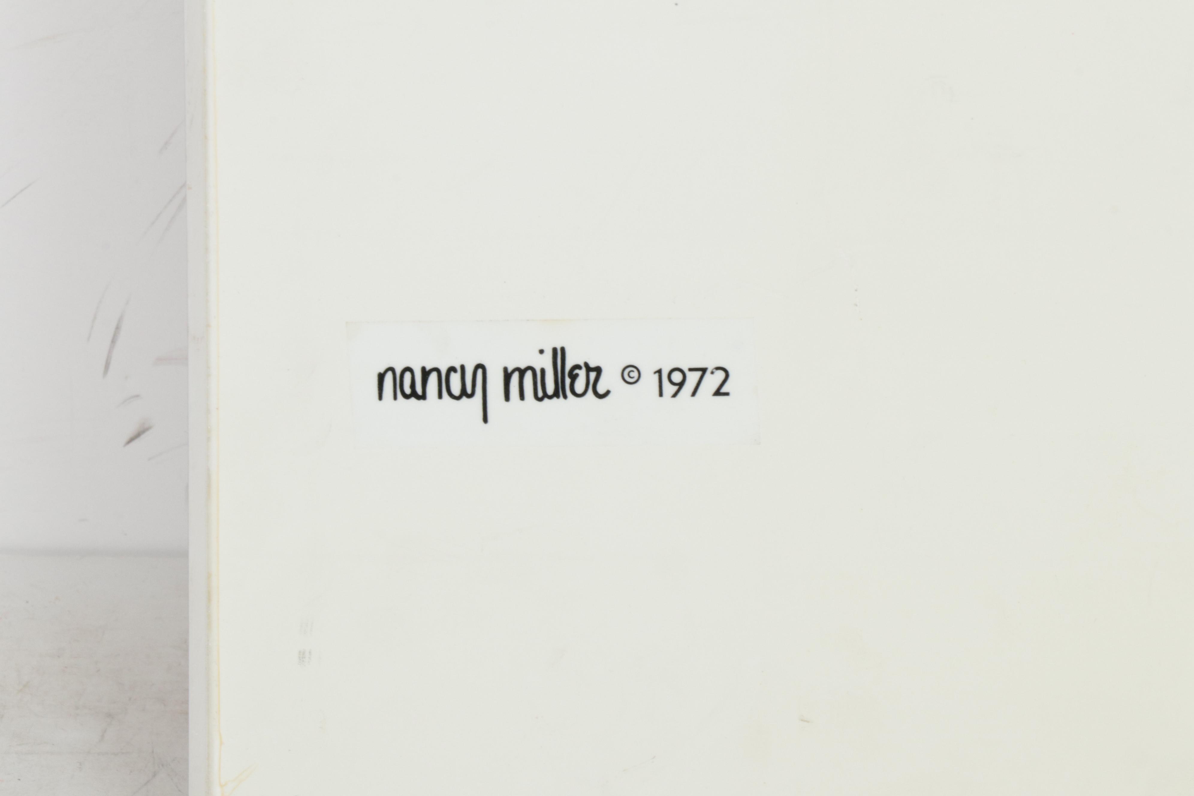 Nancy Miller Op Art Cut Paper Sculpture