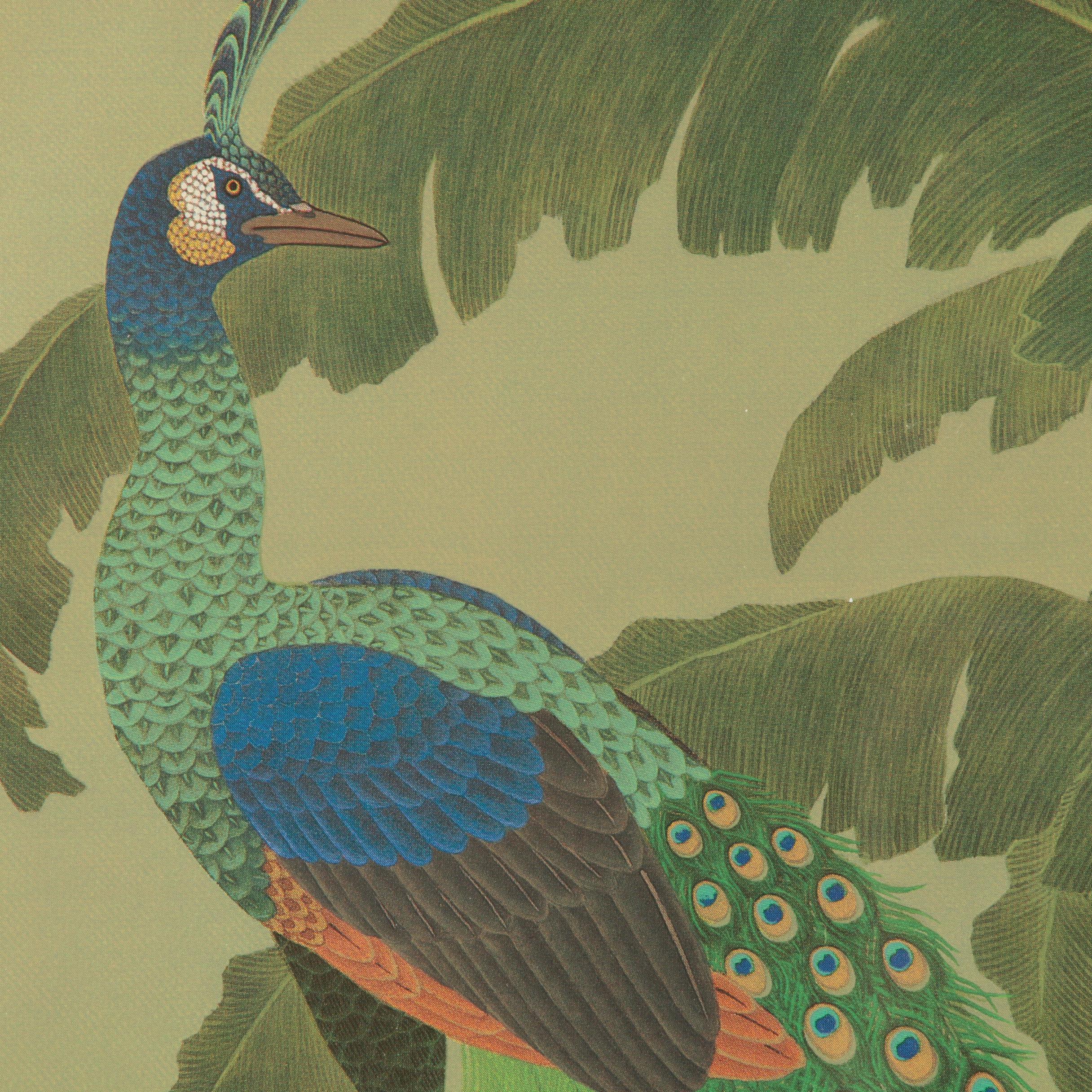 Offset Lithograph after Kazuro Tozuka "Garden of the Enchanted Peacock"