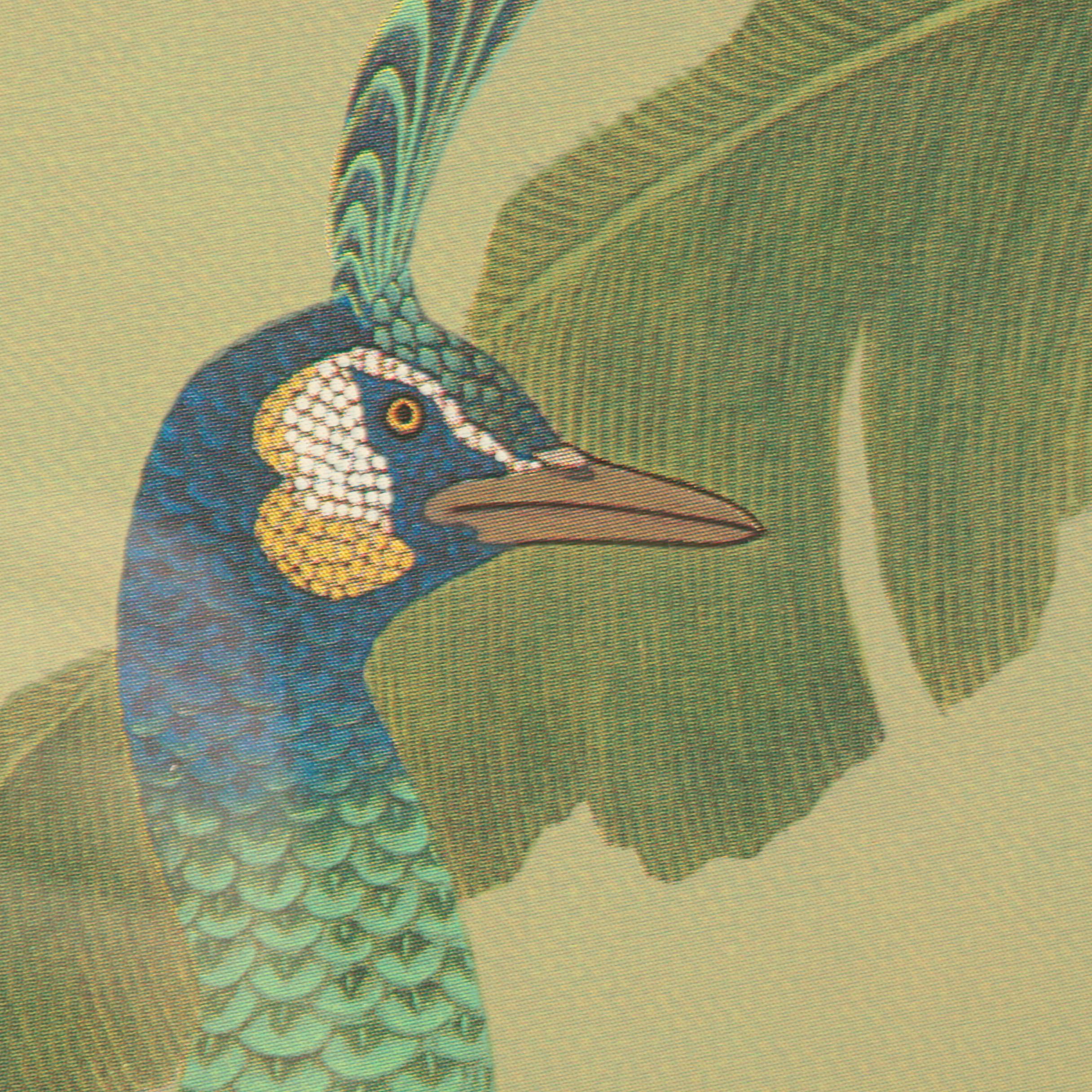 Offset Lithograph after Kazuro Tozuka "Garden of the Enchanted Peacock"