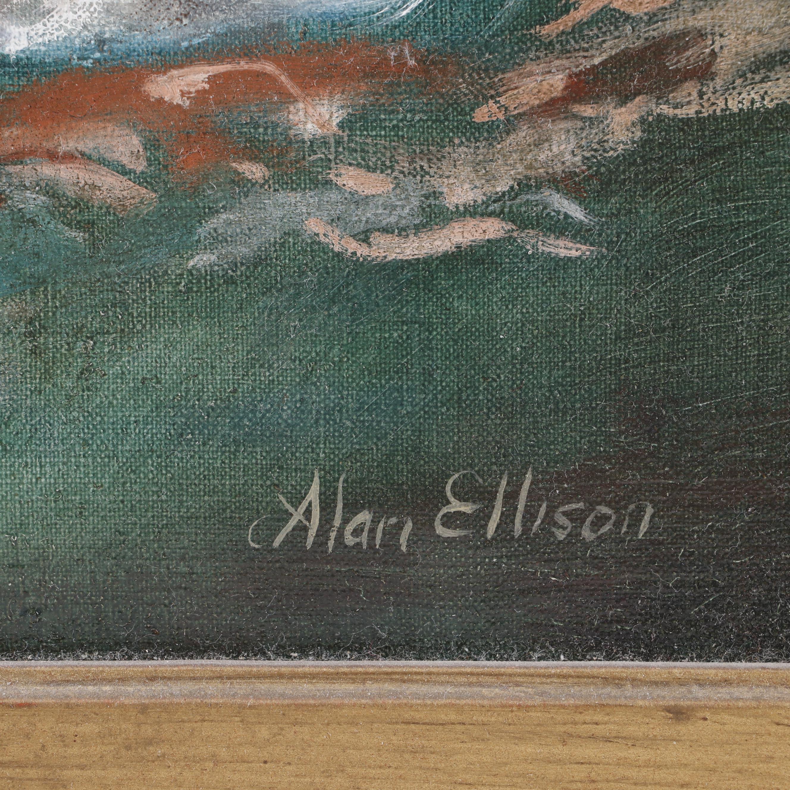 Alan Ellison Oil Painting of a Dog