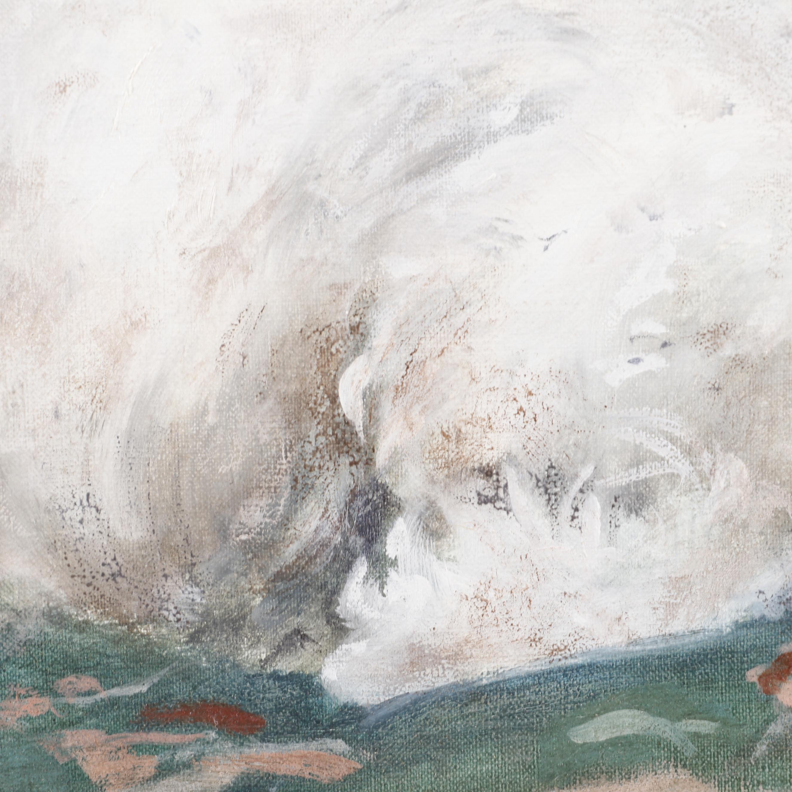 Alan Ellison Oil Painting of a Dog