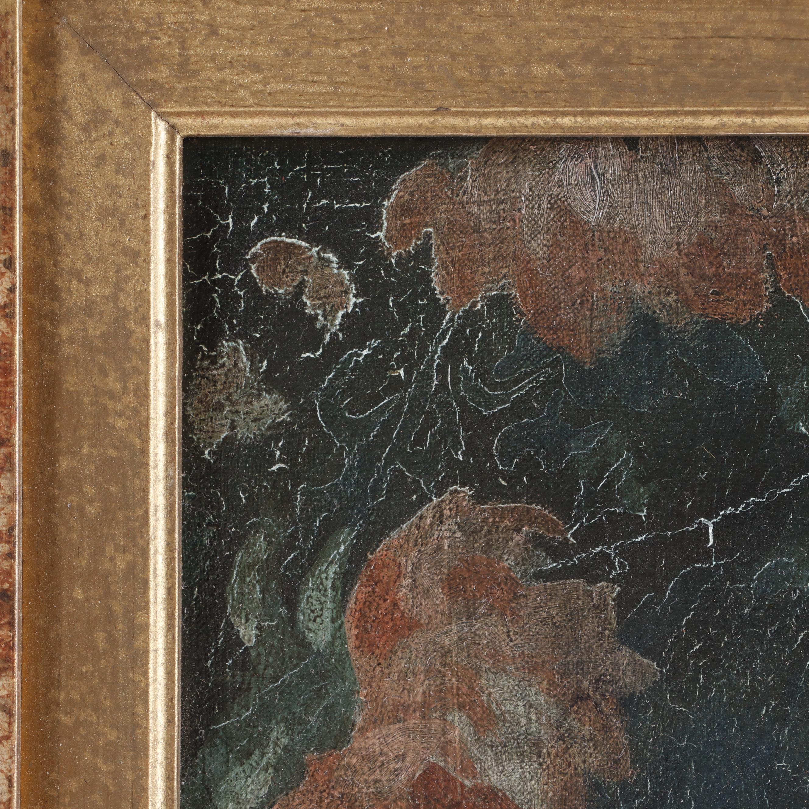 Alan Ellison Oil Painting of a Dog