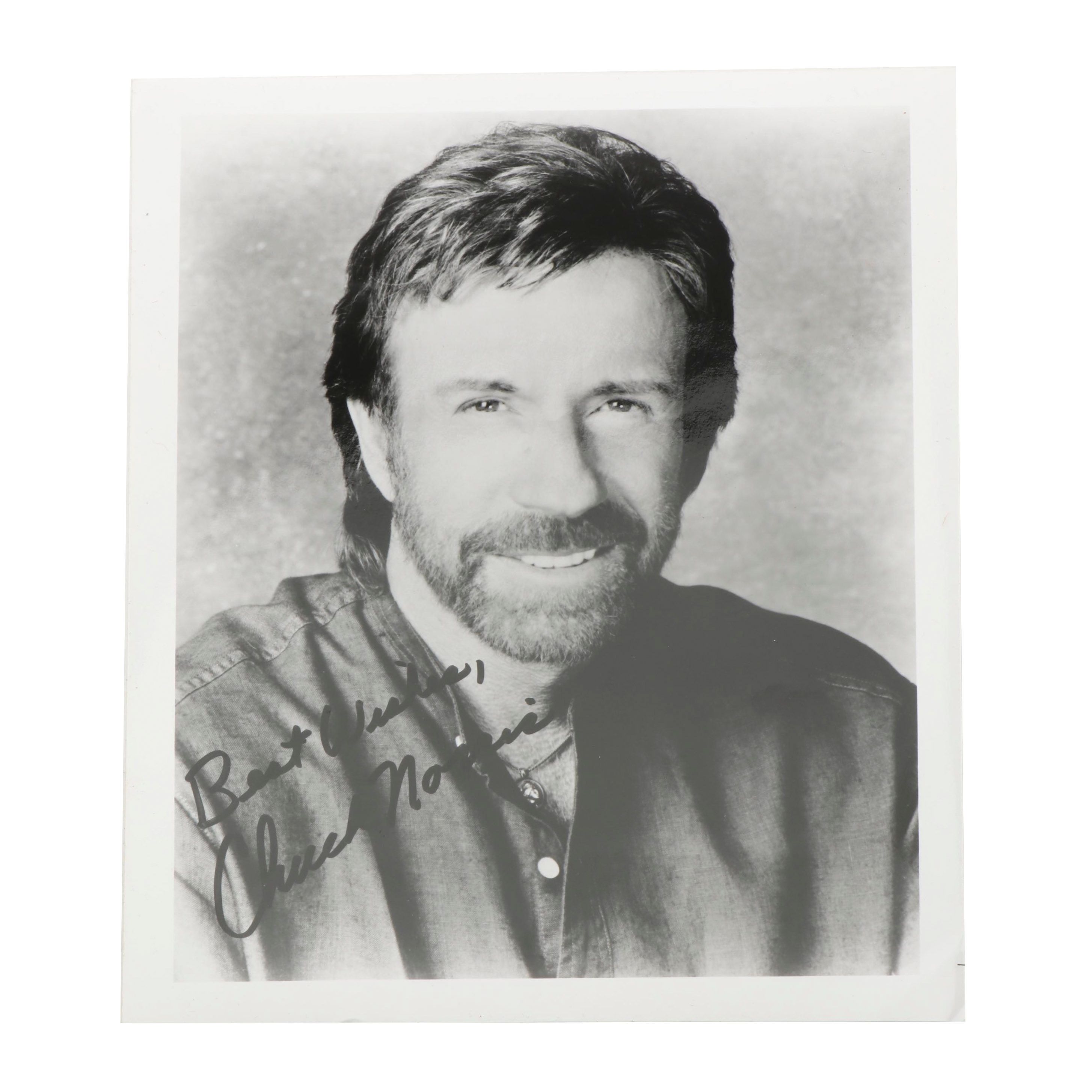 Chuck Norris Autographed Photo