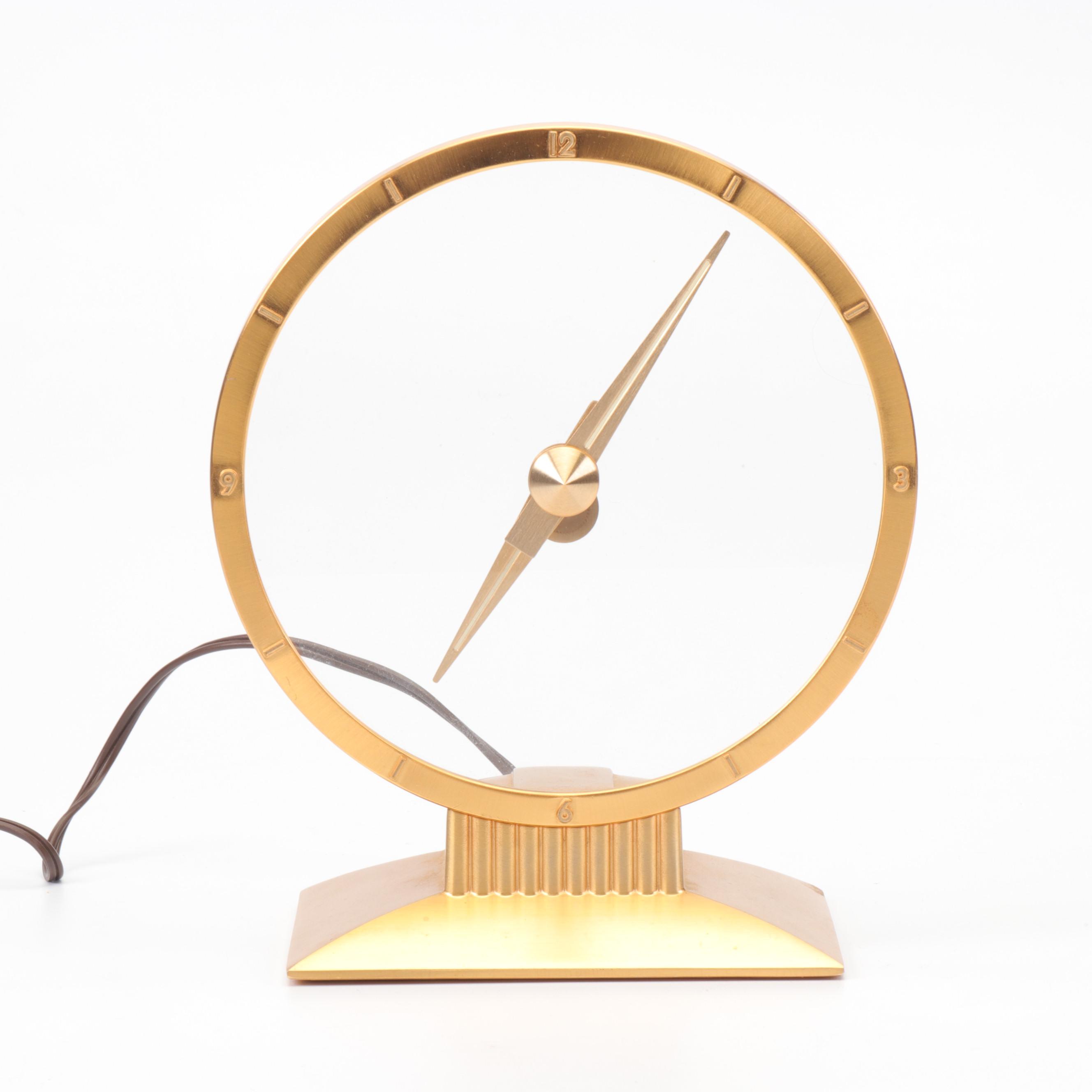 Jefferson "Golden Hour" Electric Clock, Mid Century