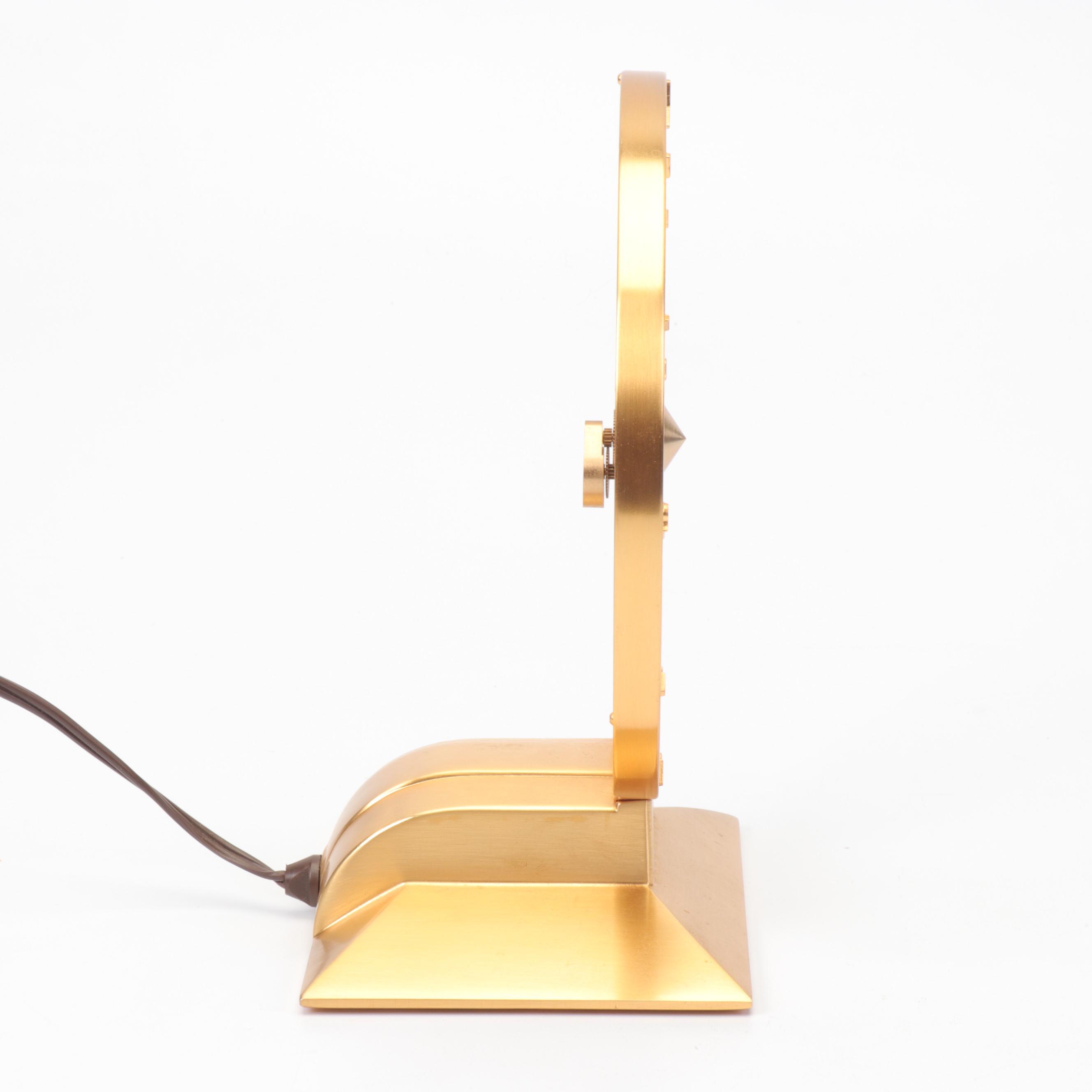 Jefferson "Golden Hour" Electric Clock, Mid Century