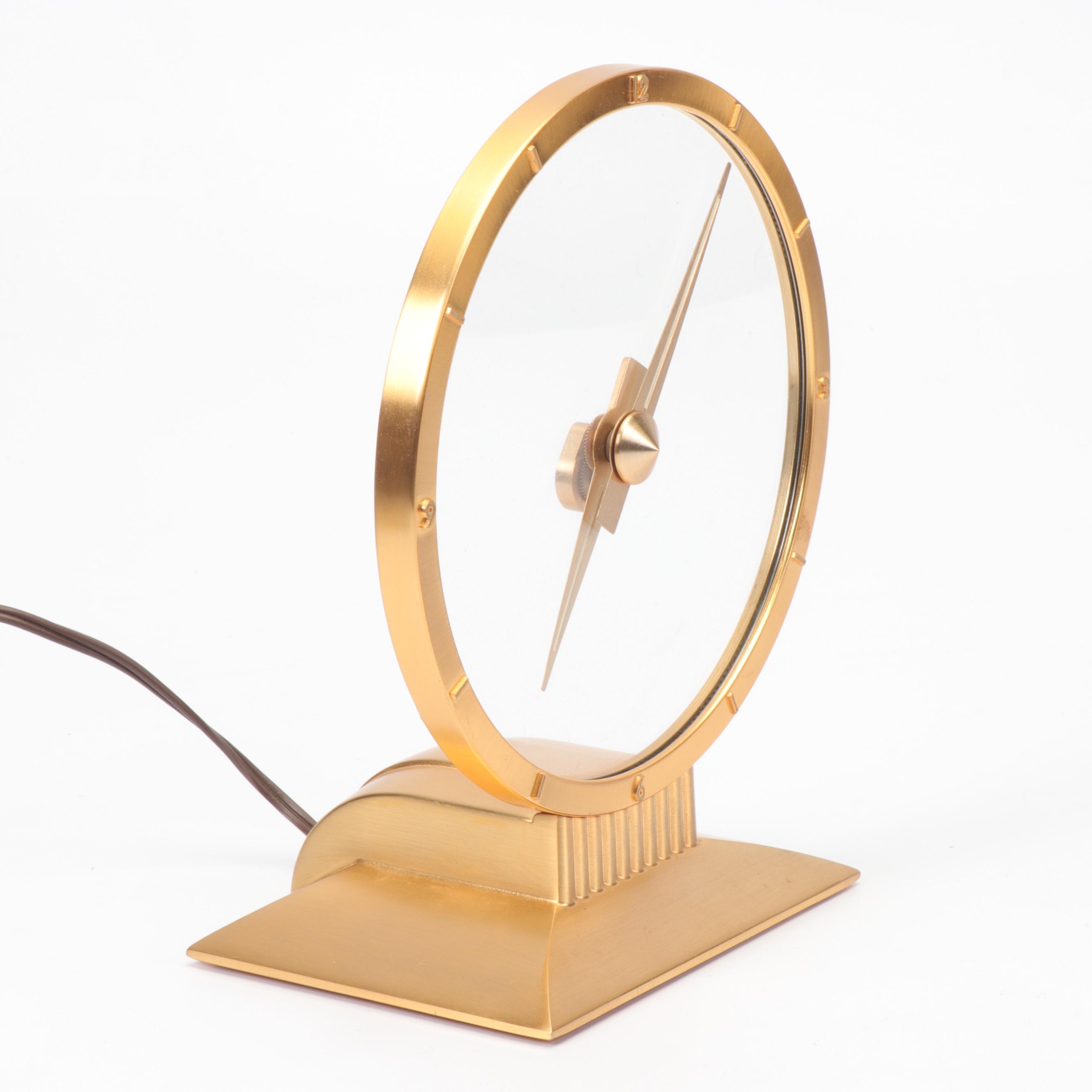 Jefferson "Golden Hour" Electric Clock, Mid Century