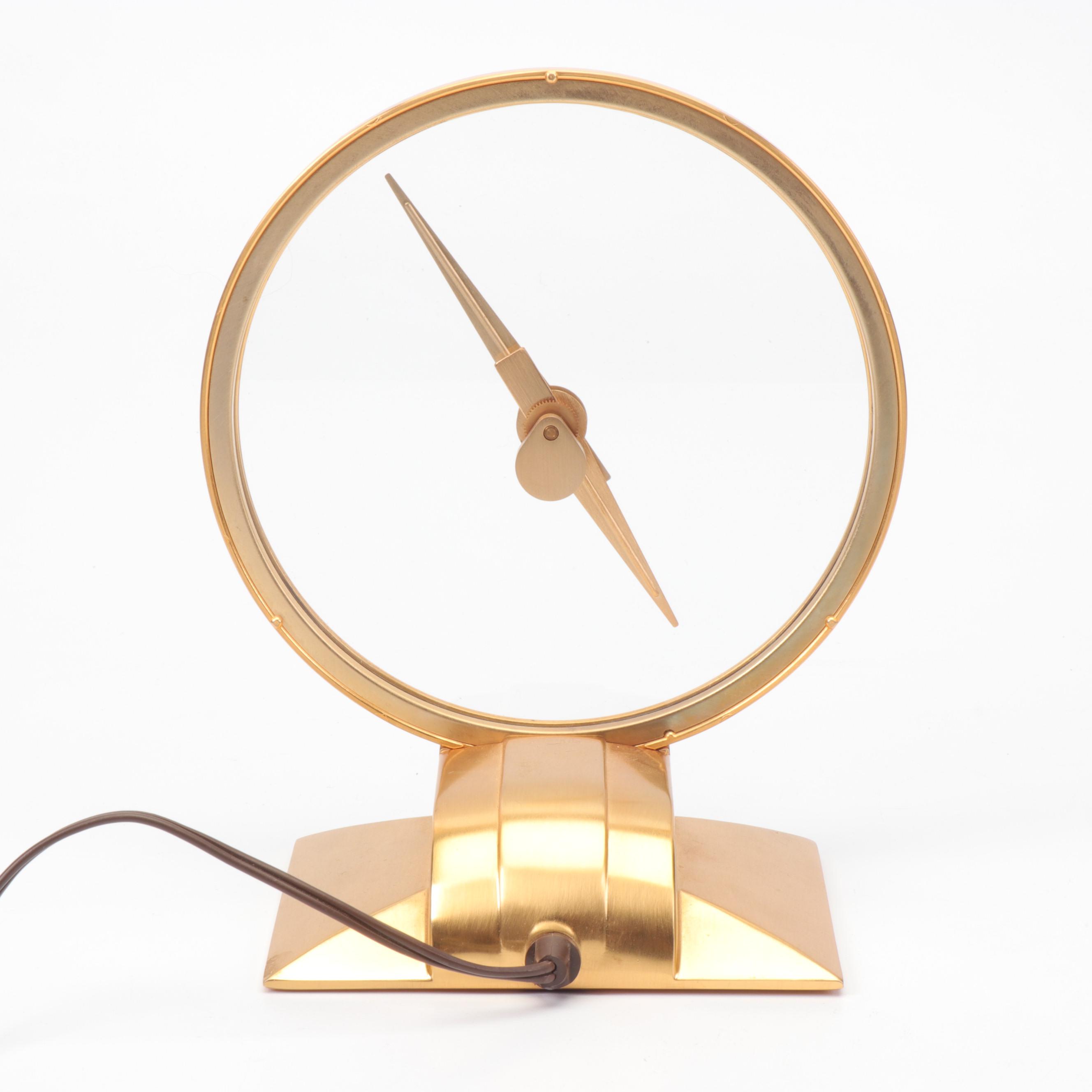 Jefferson "Golden Hour" Electric Clock, Mid Century