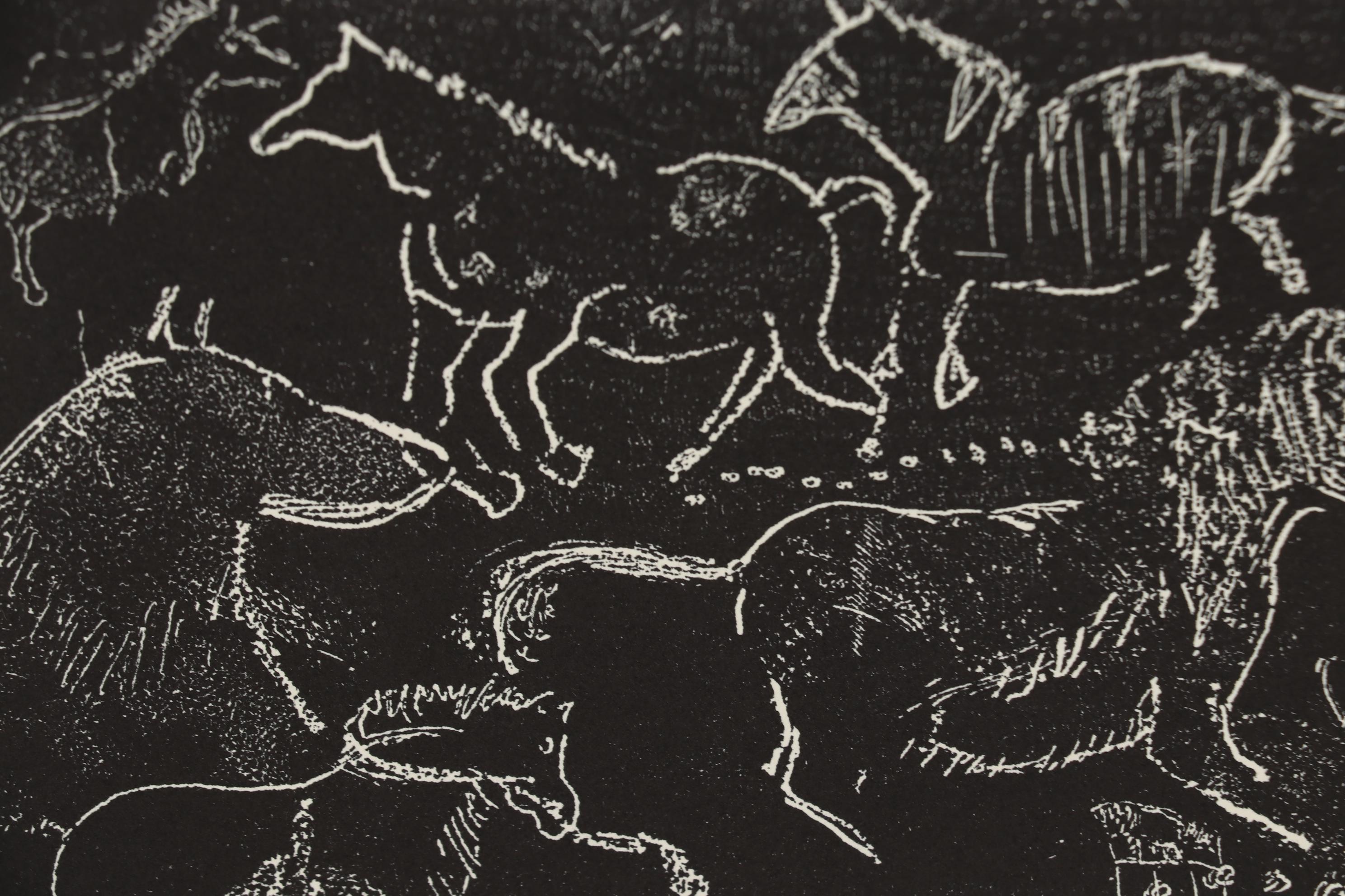 B. Fox Relief Print "Lascaux"